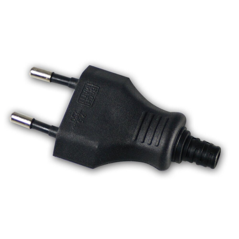 Terrarium Flachstecker 2adrig, 230 Volt / 2.5 A mit Schraubanschluss
