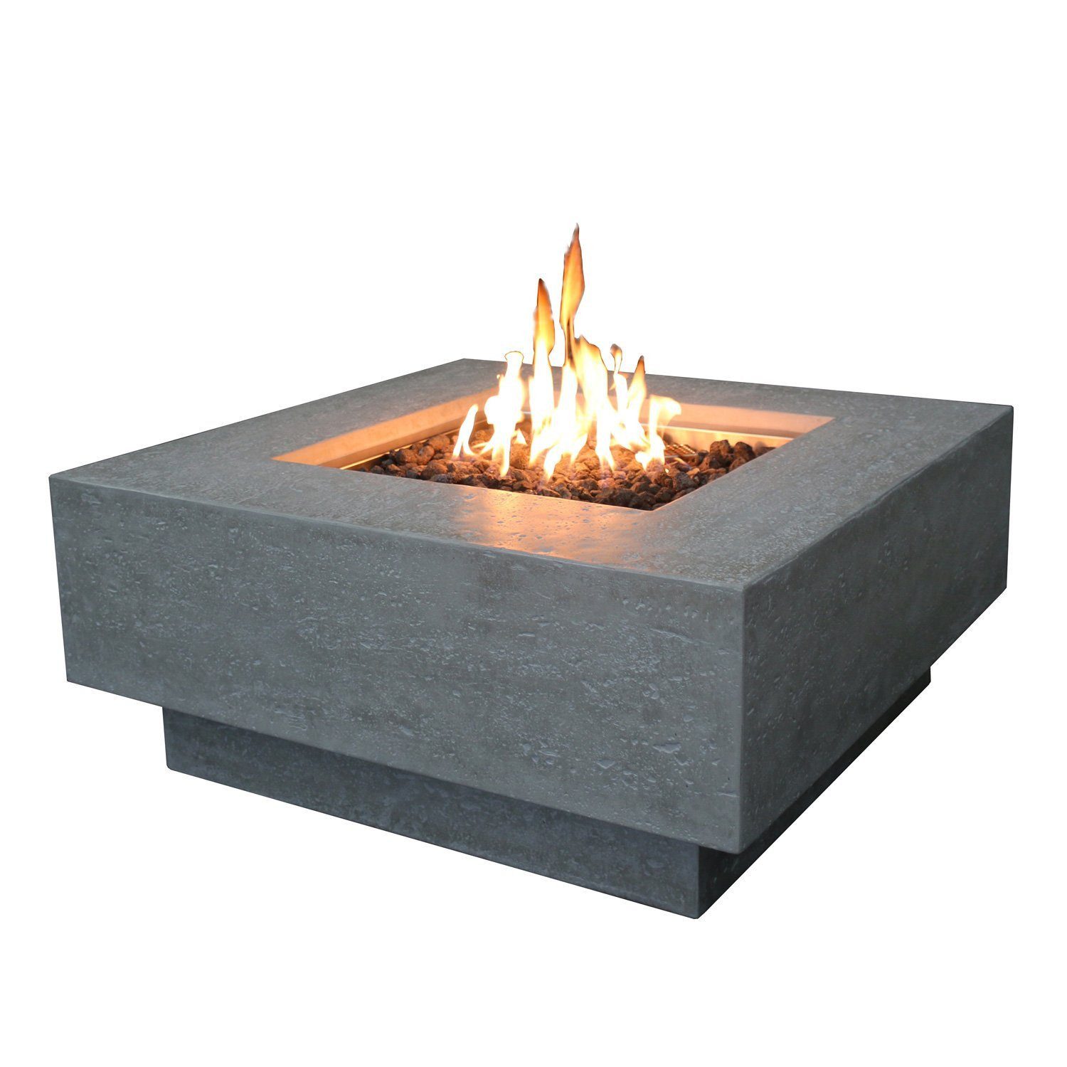 ELEMENTI Feuertisch Gasfeuerstelle "Raung" in Beton-Optik, modernes Design, langlebiges Produkt