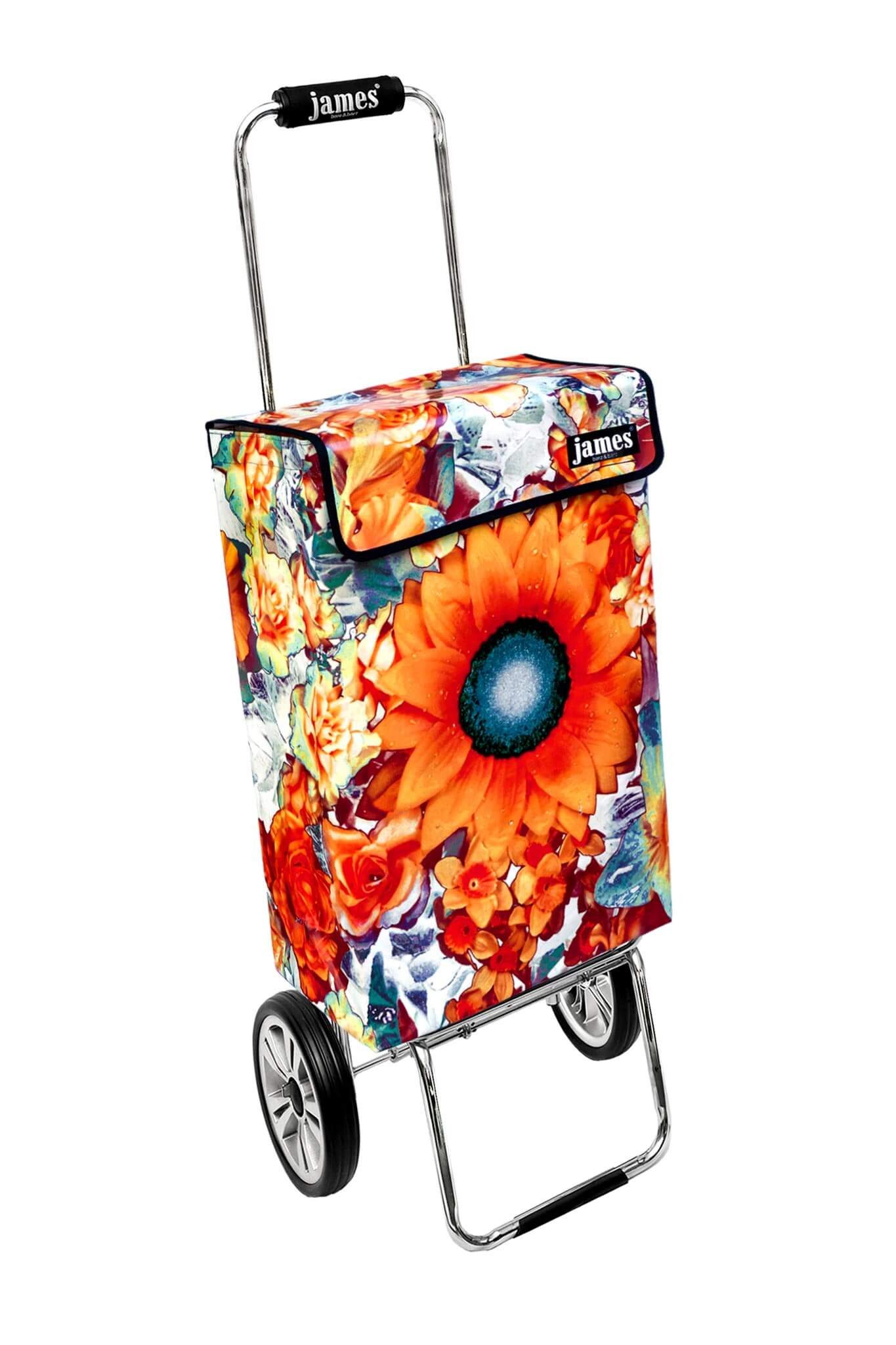 james Einkaufstrolley NOSTALGHIA - stabiler Einkaufswagen mit individuellem Design, Handmade in Austria - Einkaufsbegleiter mit viel Stauraum - trägt 40kg