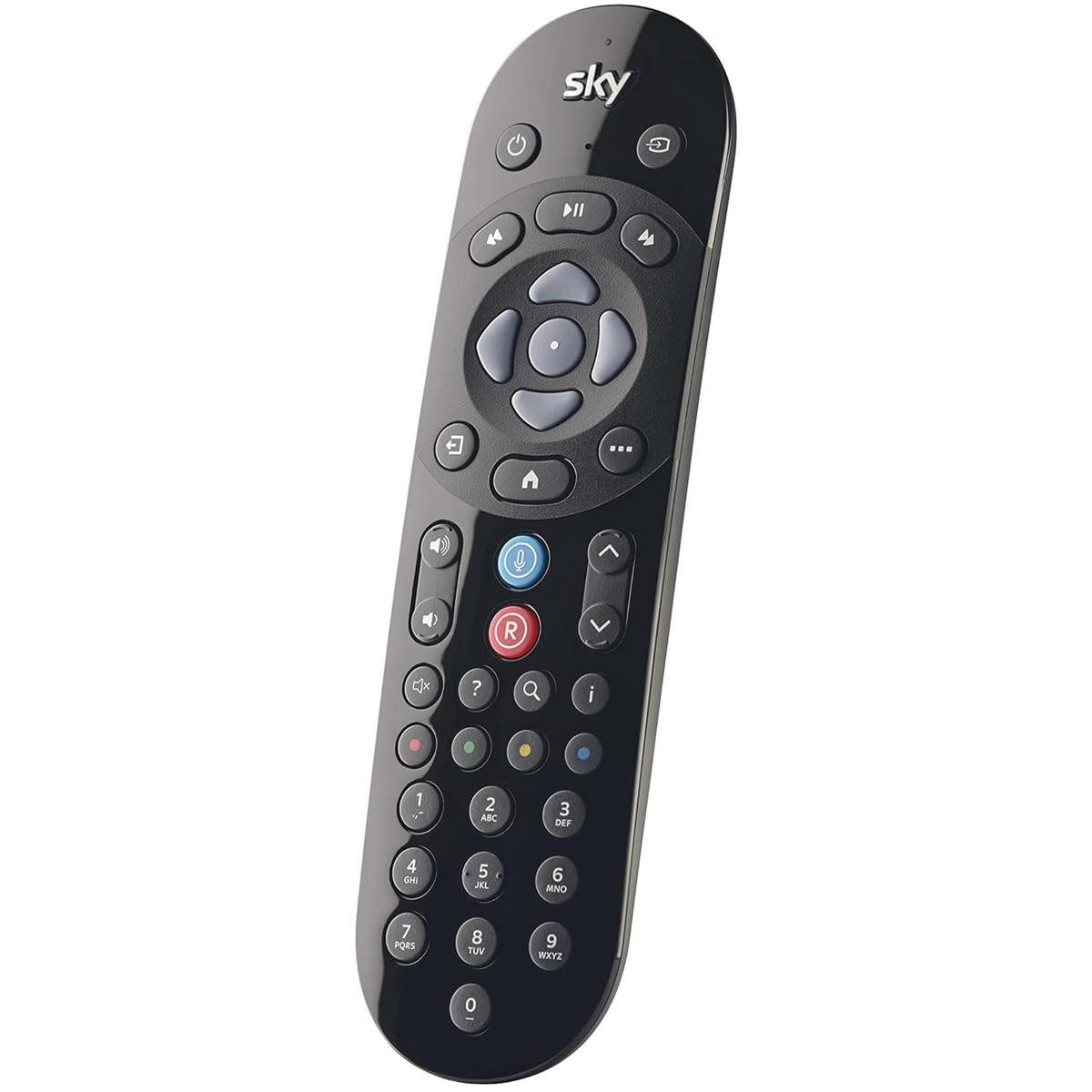 sky ticket SKY Q Sprachfernbedienung, kompatibel mit Sky Q 1TB/2 TB/ mini box Fernbedienung