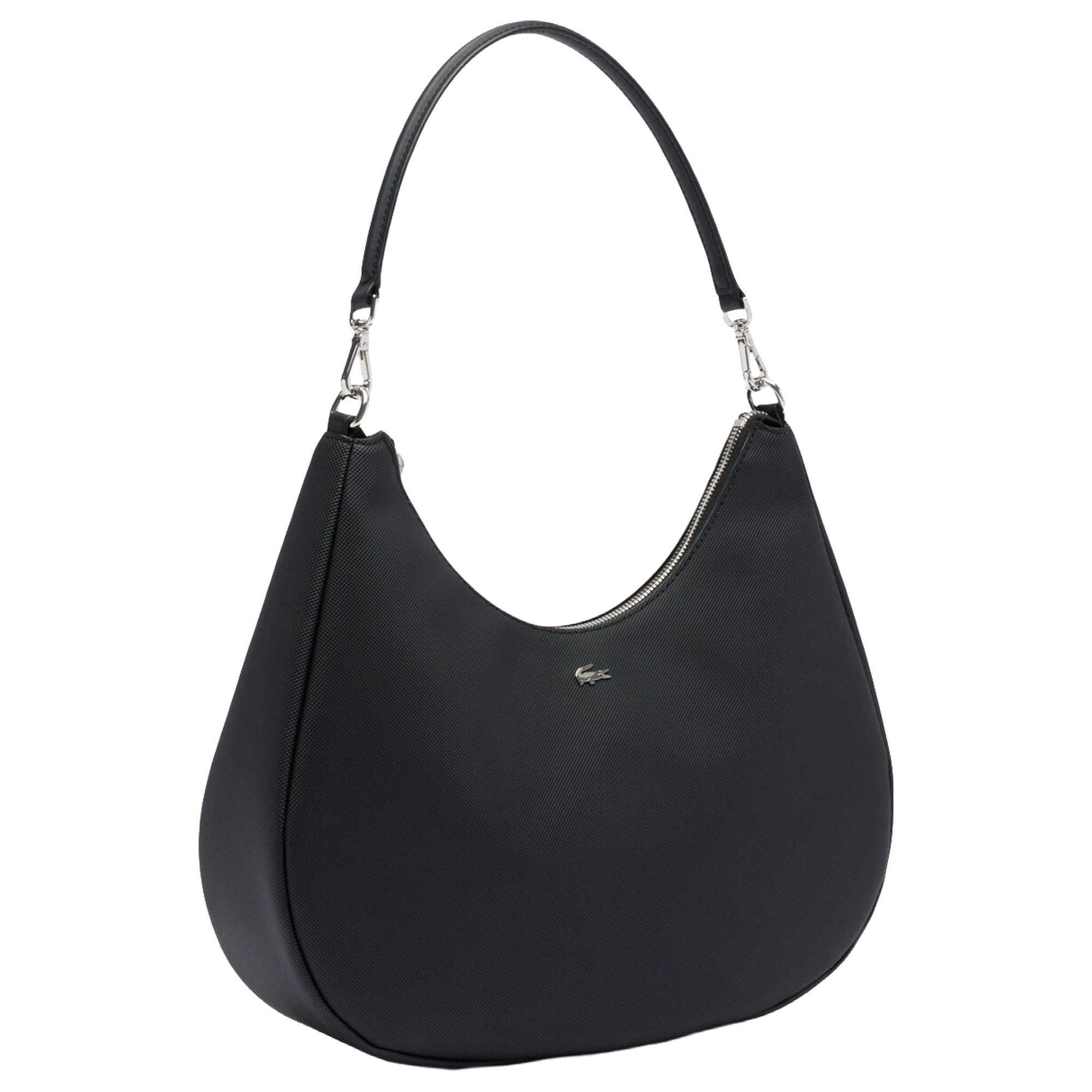 Lacoste Umhängetasche Daily City Hobo Bag - Schultertasche 23 cm (noir)