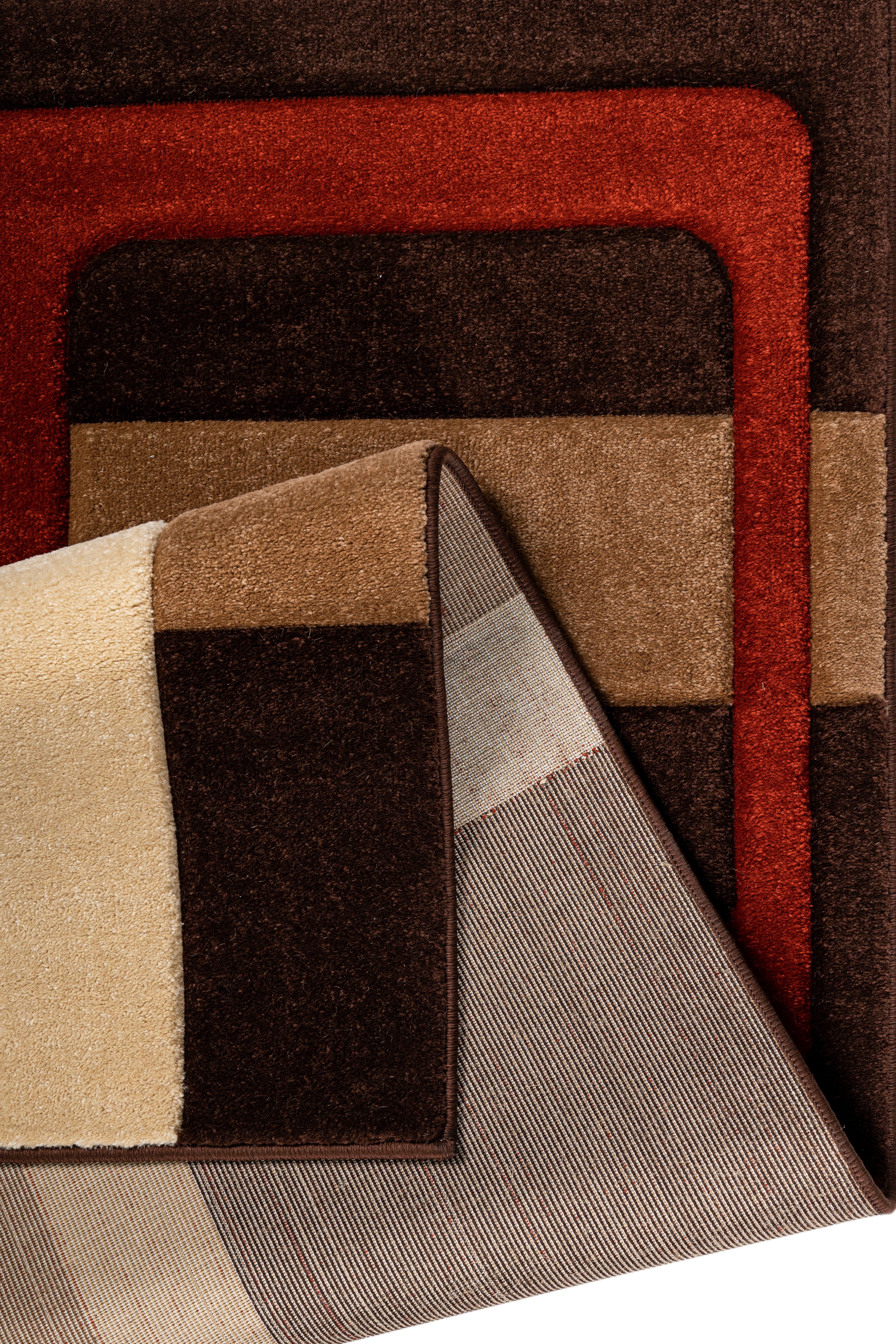 OTTO home Teppich Maxim, rechteckig, Höhe: 13 mm, Hoch-Tief-Effekt, Kurzflor, 3D-Design, Kundenliebling