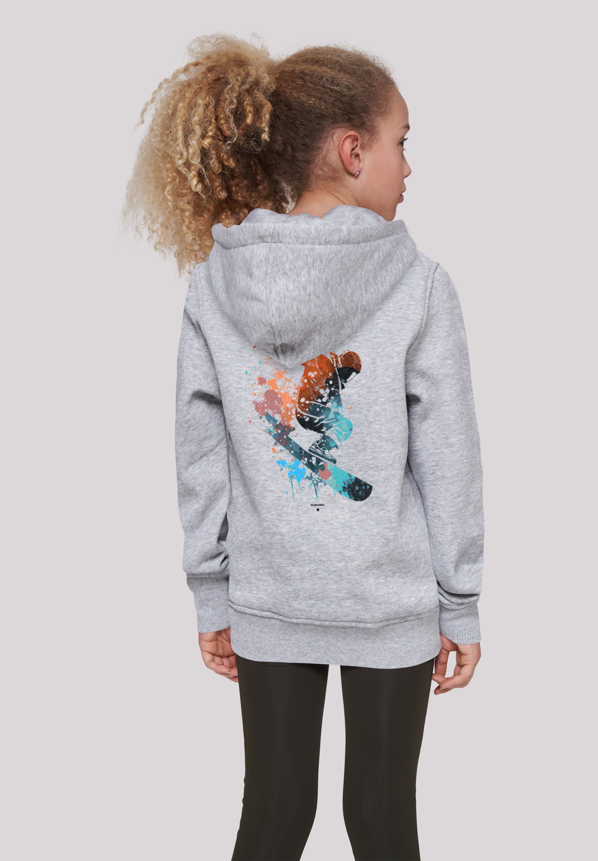 F4NT4STIC Kapuzenpullover Snowboarder Print