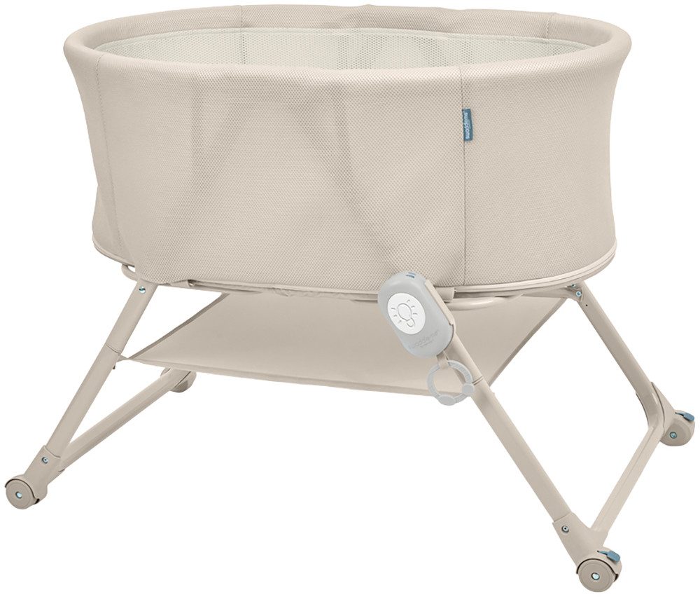 ingenuity Baby-Reisebett Snooze & Stow™ Easy-Folding Bassinet, beige, faltbar