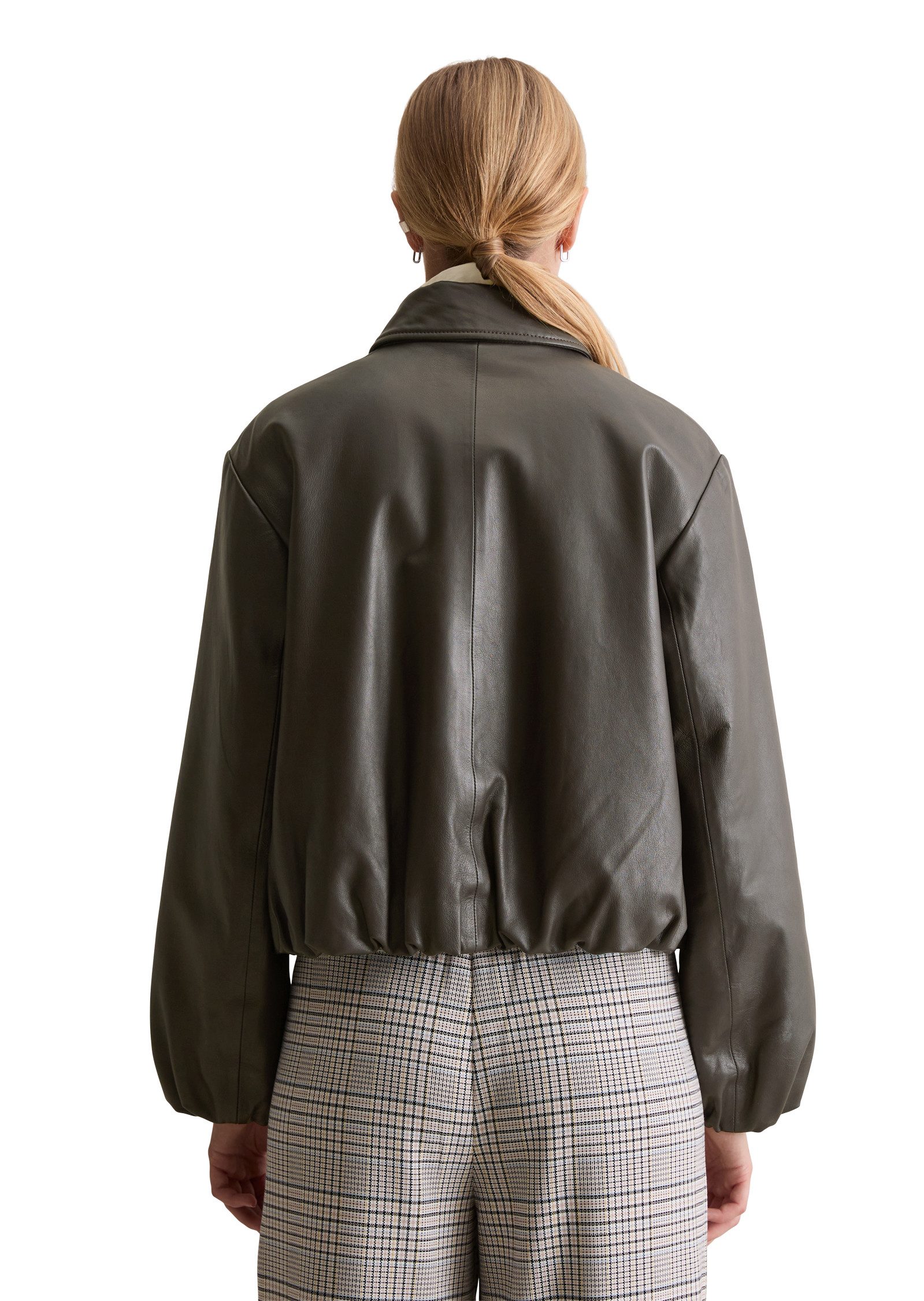 Marc O'Polo DENIM Lederjacke Blousonform O-Shape aus softem Lammleder günstig online kaufen