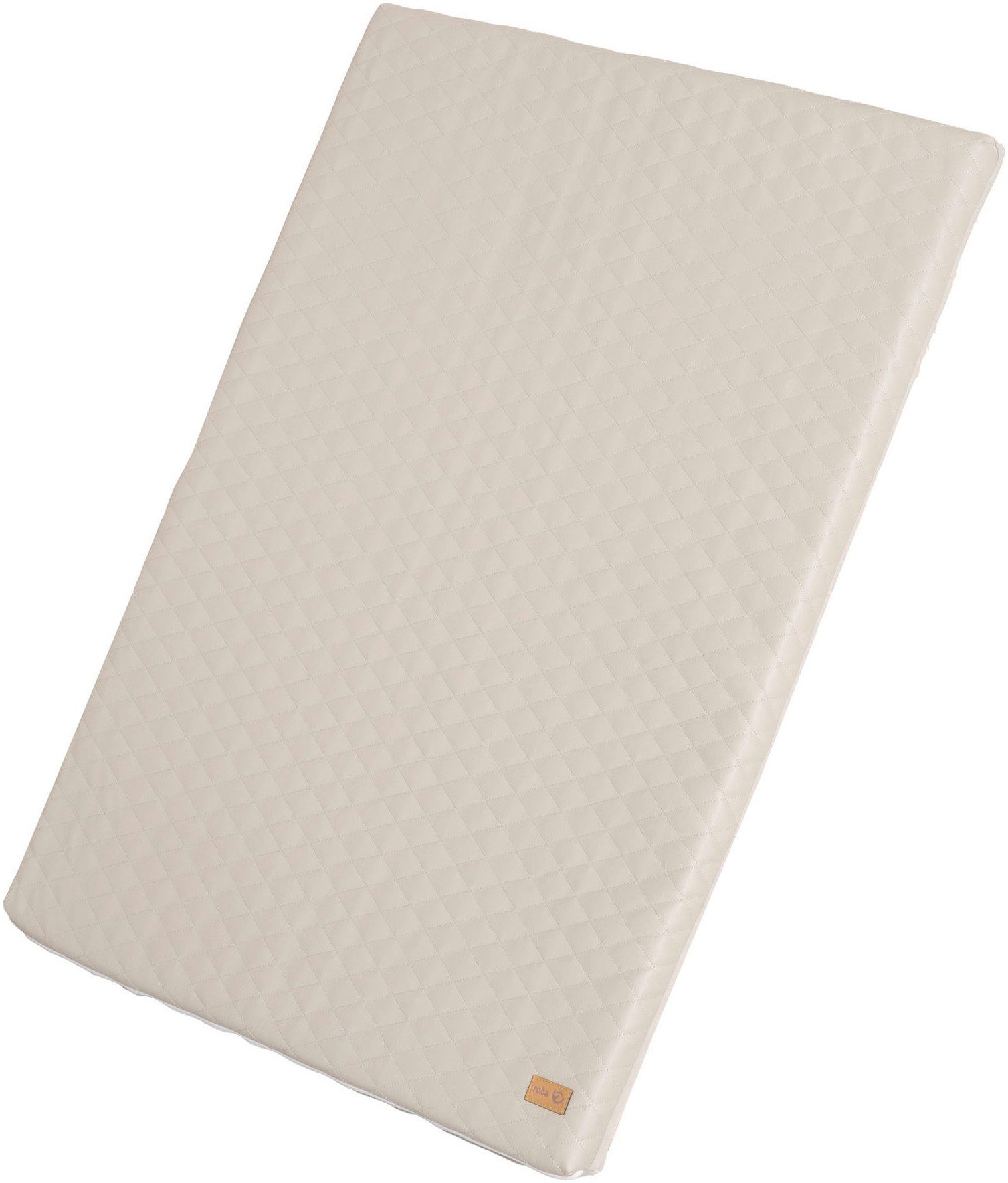 roba® Spielmatte Luxe, Greyish gesteppt, 78 x 100 cm, Passend für Kletterdreieck sowie Indoor-Kletterturm