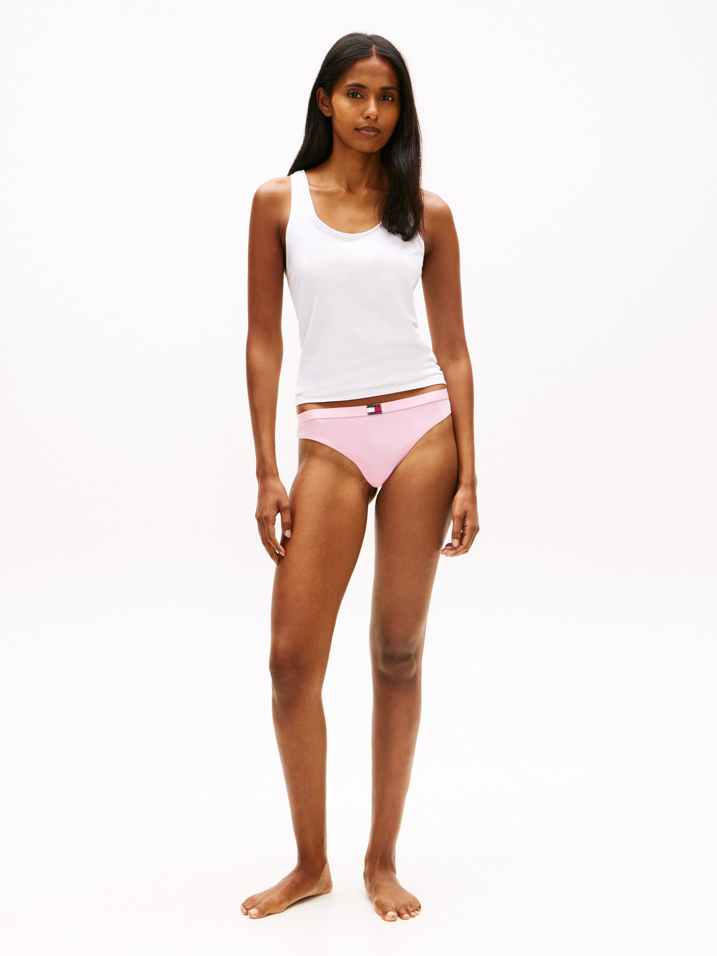 Tommy Hilfiger Underwear String 3 PACK THONG (EXT.SIZES) (3-St) basic, elastischer Bund, unifarben