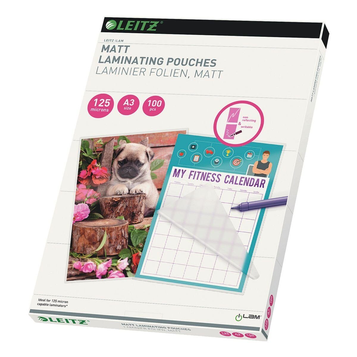 LEITZ Laminierfolie iLAM, A3, 125 mic, matt, beschriftbar