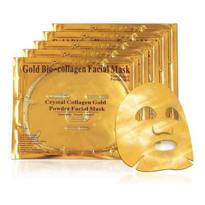 P-Beauty Cosmetic Accessories Gesichtsmaske Gesichtsmaske Gold Collagen Maske Anti-Aging Feuchtigkeitsmaske, 3-tlg.