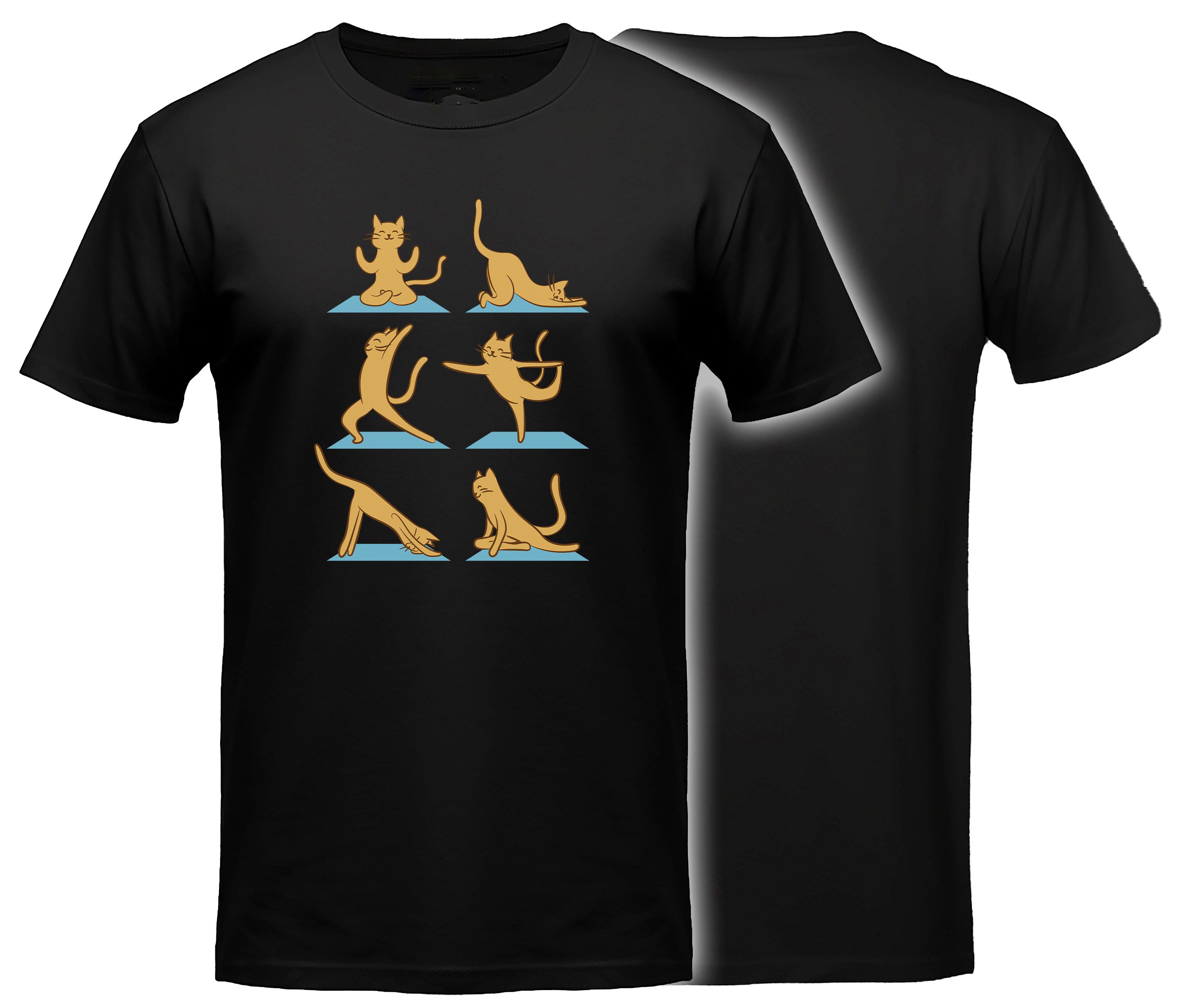 T-Shirt Katzen print Shirt Yoga