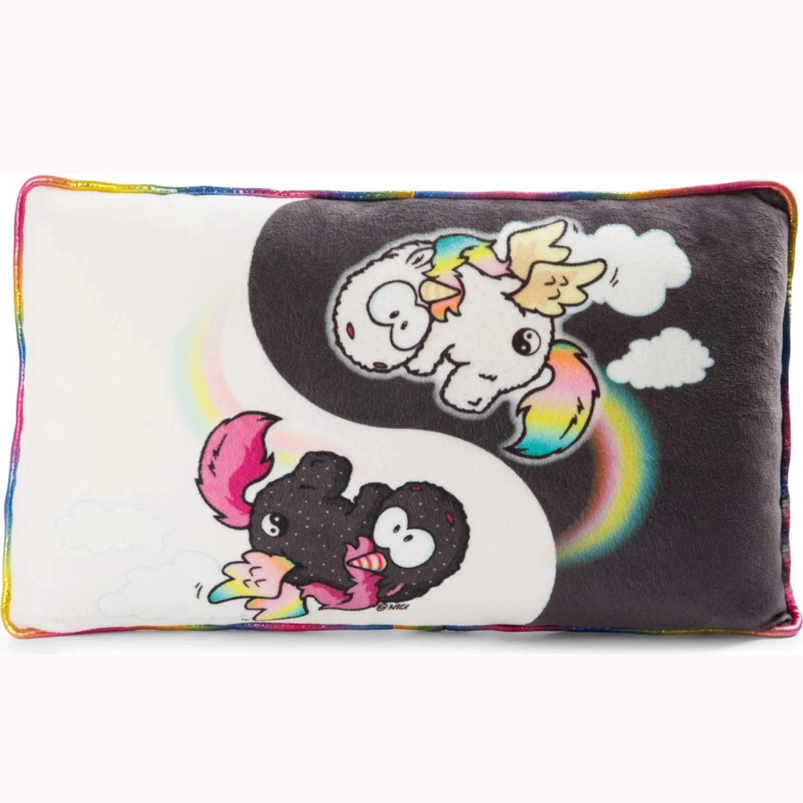 Nici Декоративные подушки Nici rechteckiges Подушки Plüschkissen Einhorn Yin & Yang 43x25 cm, Nici rechteckiges Подушки Plüschkissen Einhorn Yin & Yang 43x25 cm