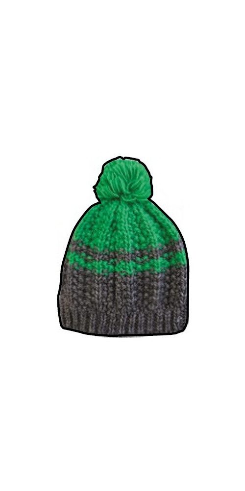 Champion Bommelmütze Mütze Legacy Knit Bommel grau/grün Kinder 1er