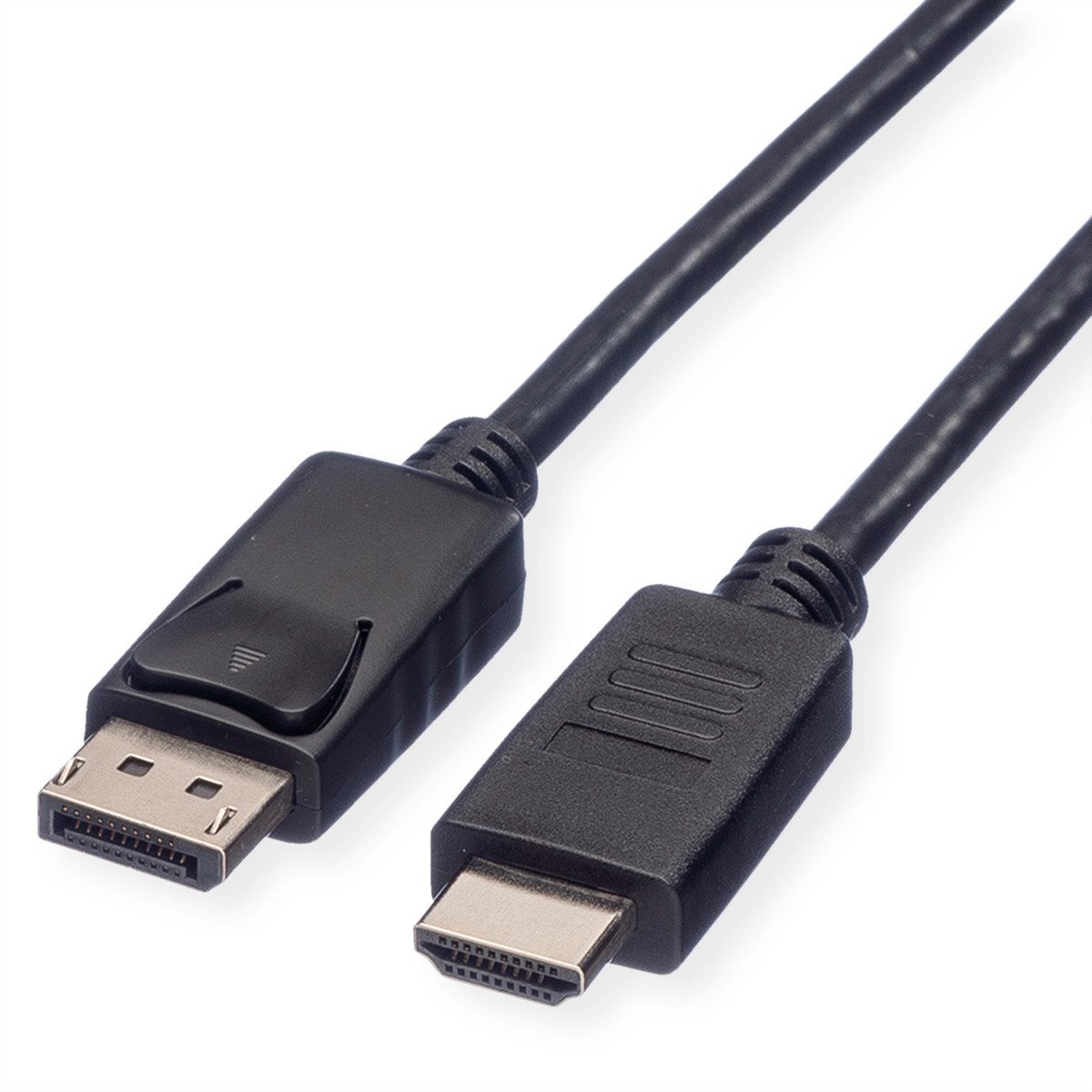 ROLINE RECYCLED MATERIAL DisplayPort Kabel DP - HDTV, ST/ST Audio- & Video-Kabel, DisplayPort Männlich (Stecker), HDTV Männlich (Stecker) (100.0 cm)