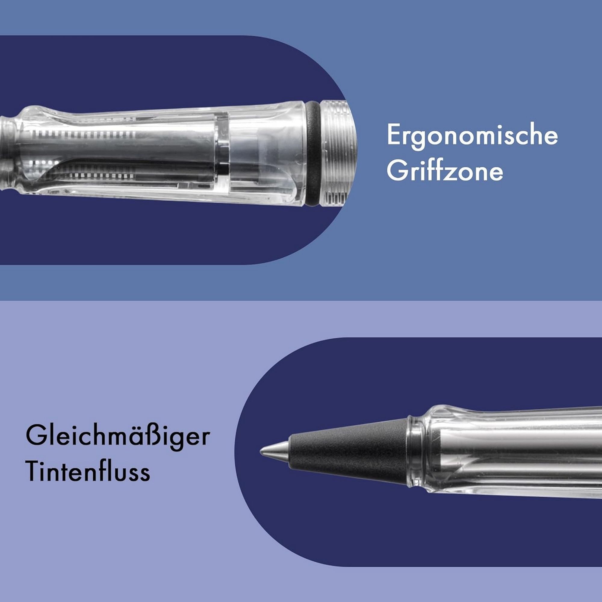 LAMY Tintenroller LAMY Safari vista Tintenroller Strichbreite M mit Tintenrollermine M 6