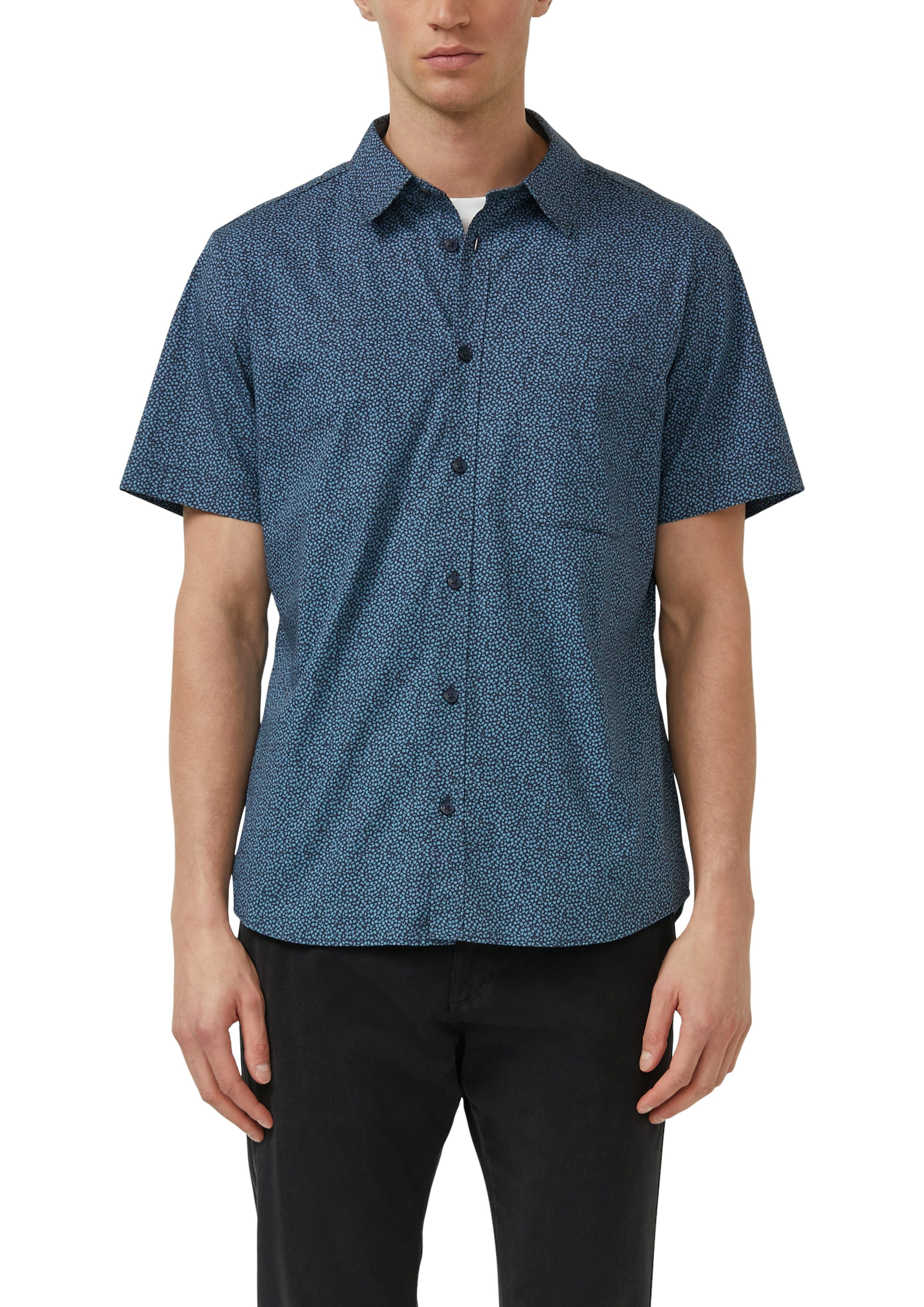 s.Oliver Kurzarmhemd mit Minimal-Muster
