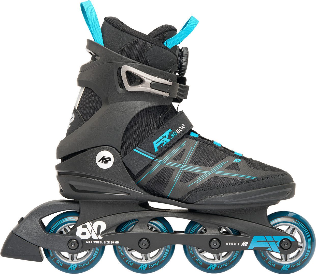 K2 Inlineskates K2 F.I.T. 80 BOA Inline Skate black/blue