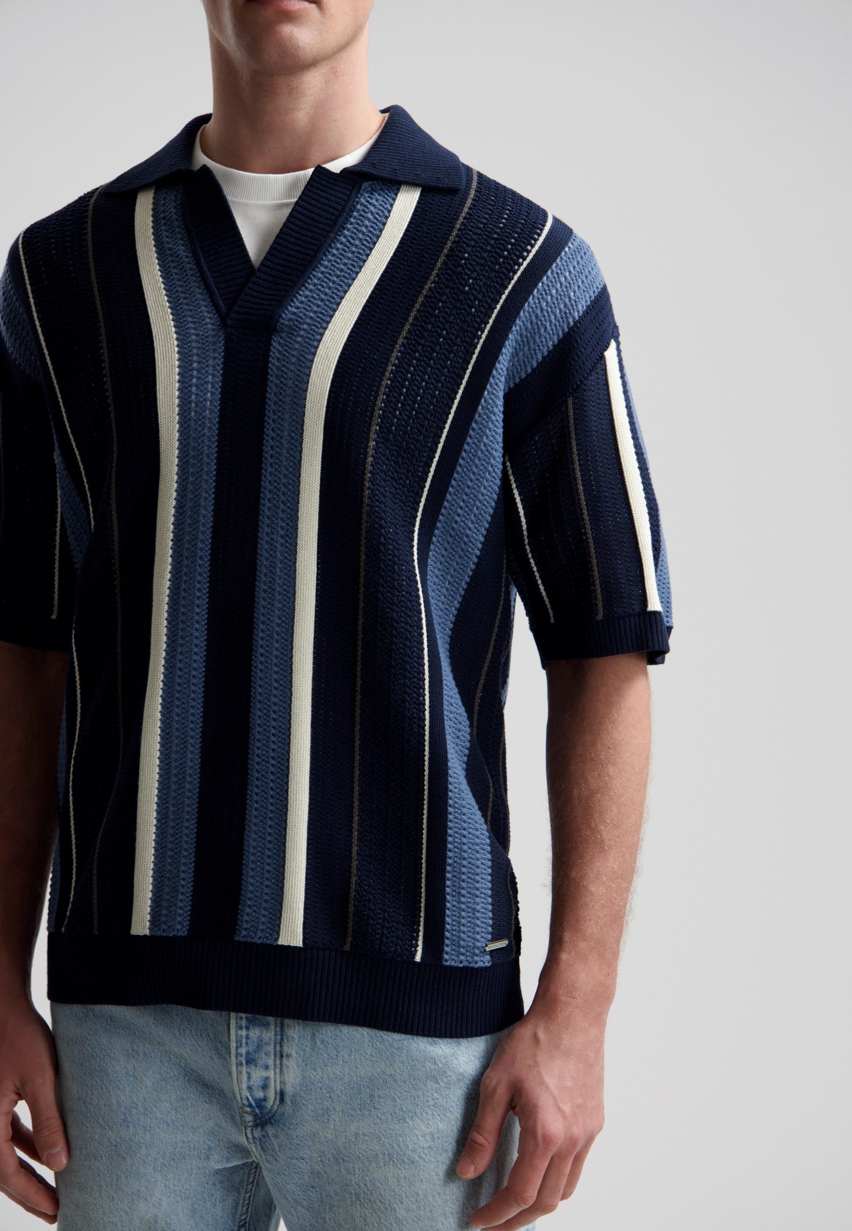 Dstrezzed Poloshirt Herrenshirt - Sommershirt - T-Shirt mit Polokragen
