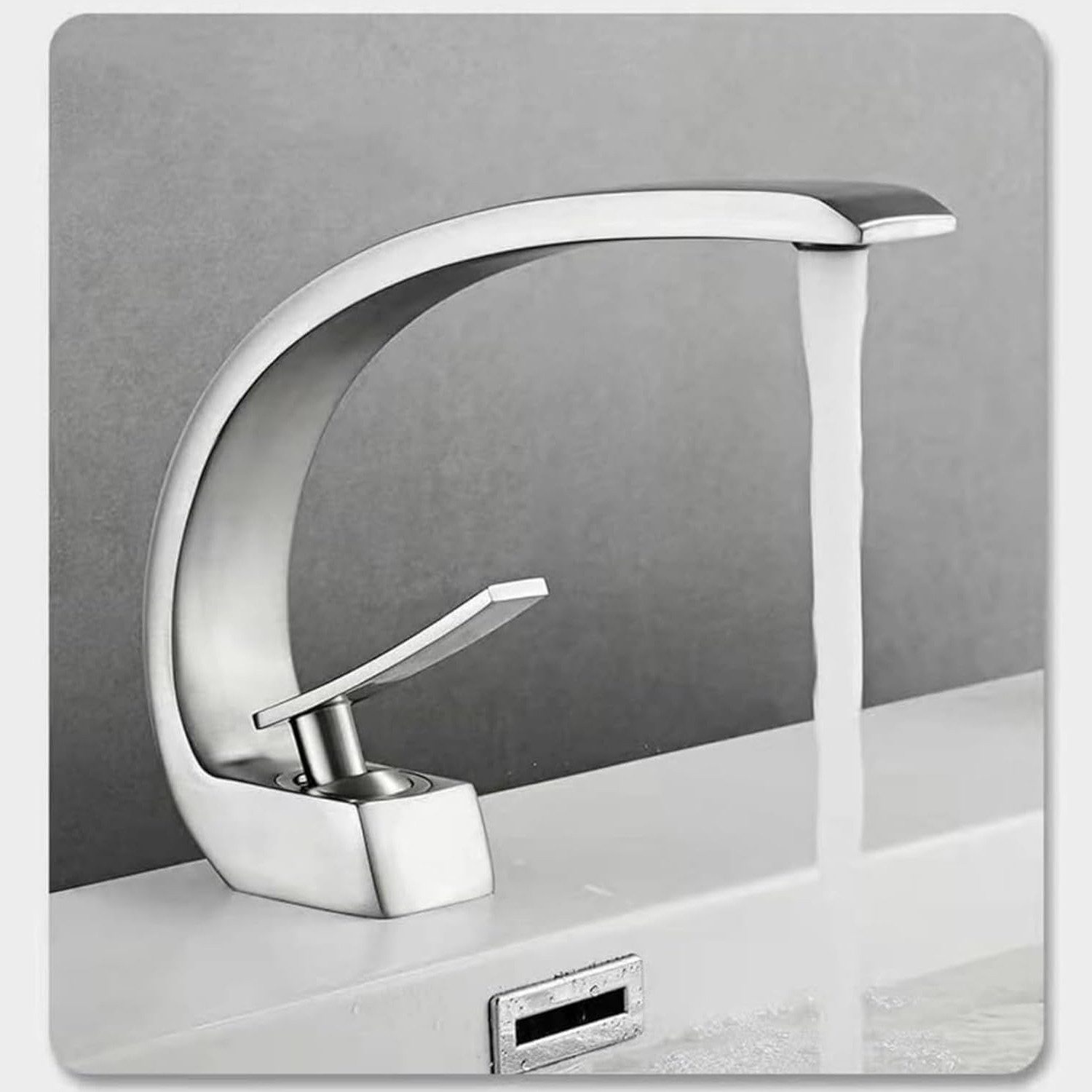 OKWISH Waschtischarmatur Wasserfall Bad Wasserhahn Küchenarmatur günstig online kaufen