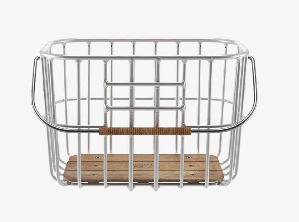 BROOKS ENGLAND Fahrradkorb BROOKS Hoxton Basket - eleganter Fahrradkorb 25 Liter aus Aluminium mi