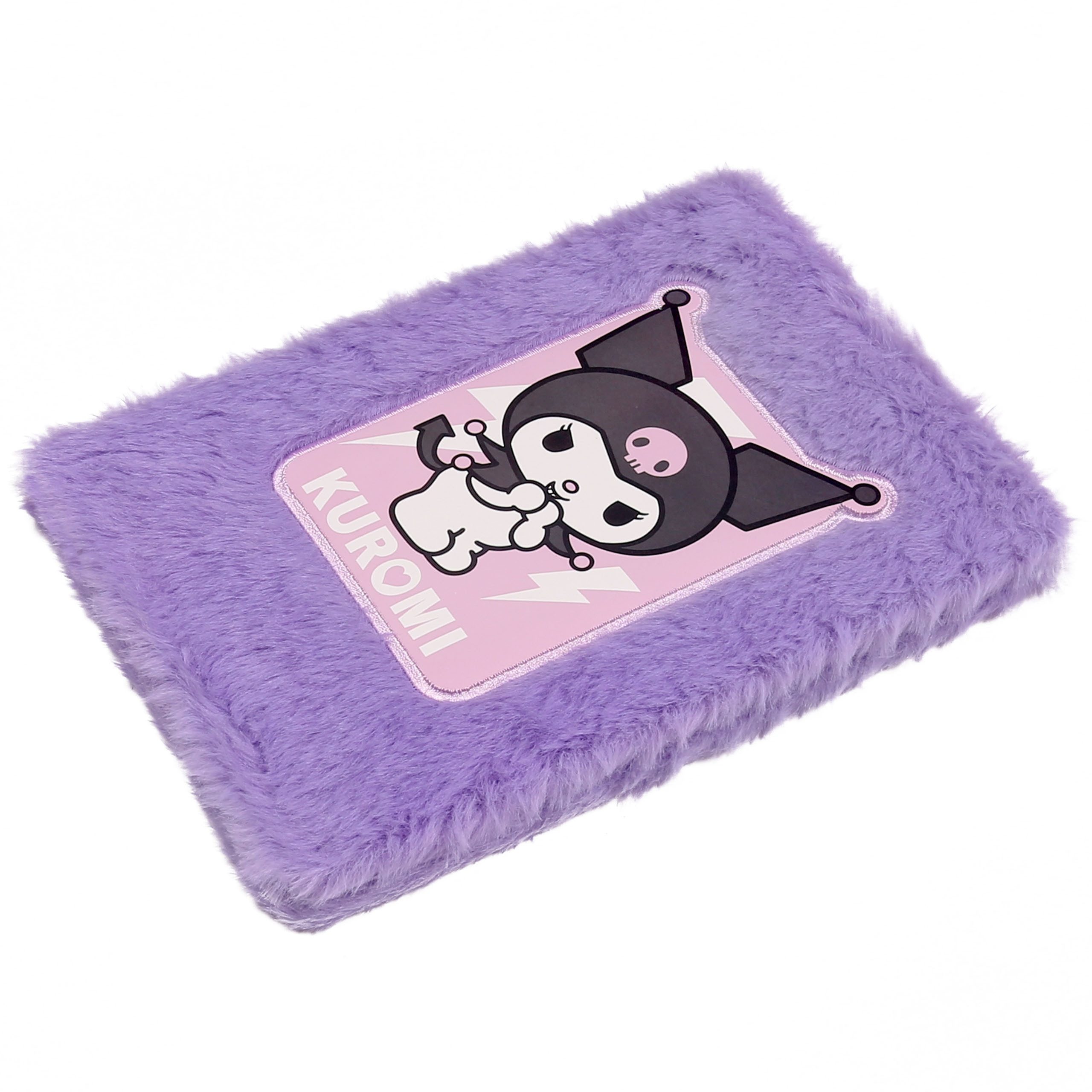 Hello Kitty Notizbuch Hello Kitty KUROMI Plüsch Notizbuch A5 liniert für Mädchen, lila