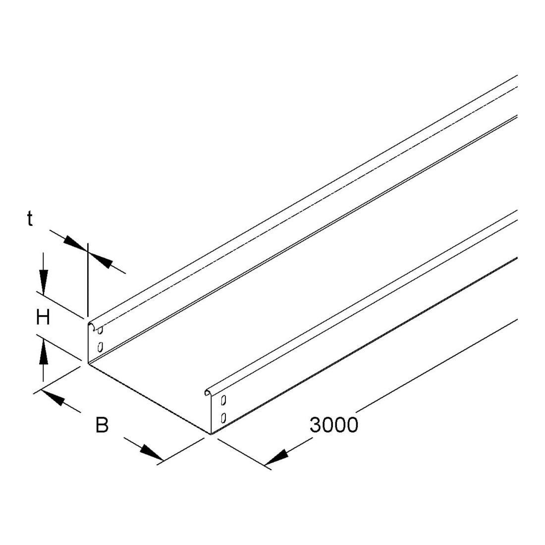 Contorion Kabelkanal Niedax Kabelrinne inkl.Verbinder RLU 60.100 3 Stk