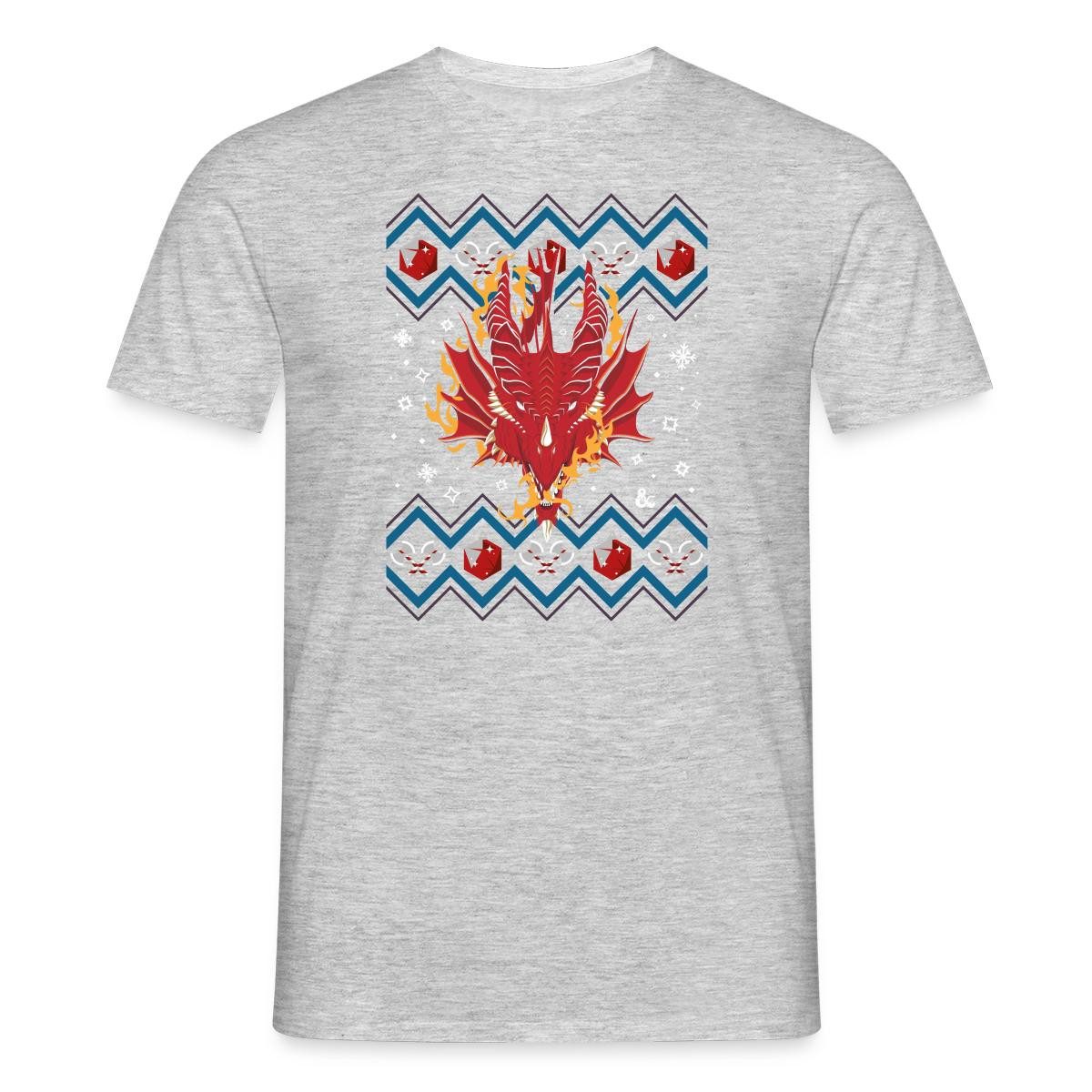 T-Shirt Dungeons & Dragons Drachenkopf Ugly Christmas Männer T-Shirt