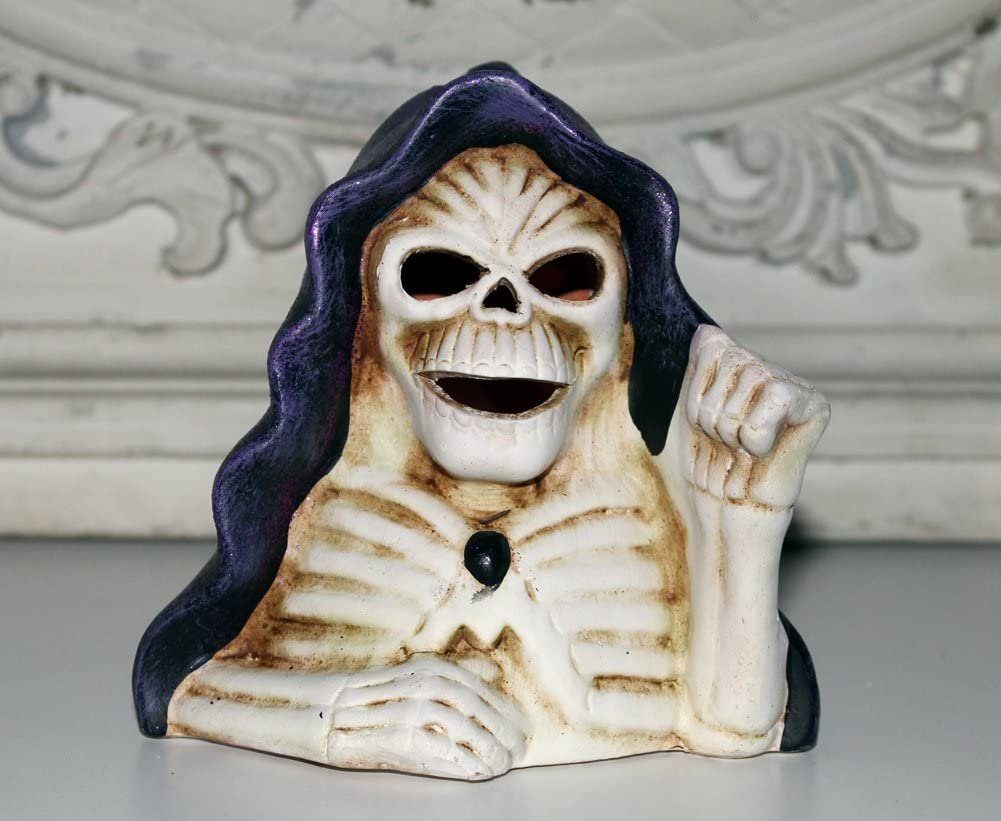 LB H&F Lilienburg Настольные лампы Deko Halloween Настольные лампы Totenkopf Торшеры (Tischdeko kruselig Kruseldeko Party Kerzenstaender Totenkopf Skelett Herbst Horror Fasching Faschingsdeko Herbstdeko Tischdeko Schädel Skull Figur Aufsteller SCHÄDEL)