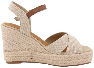 TOM TAILOR Jolanda High-Heel-Sandalette, Sommerschuh, Sandale, Keilabsatz, mit verstellbarem Ristriemchen