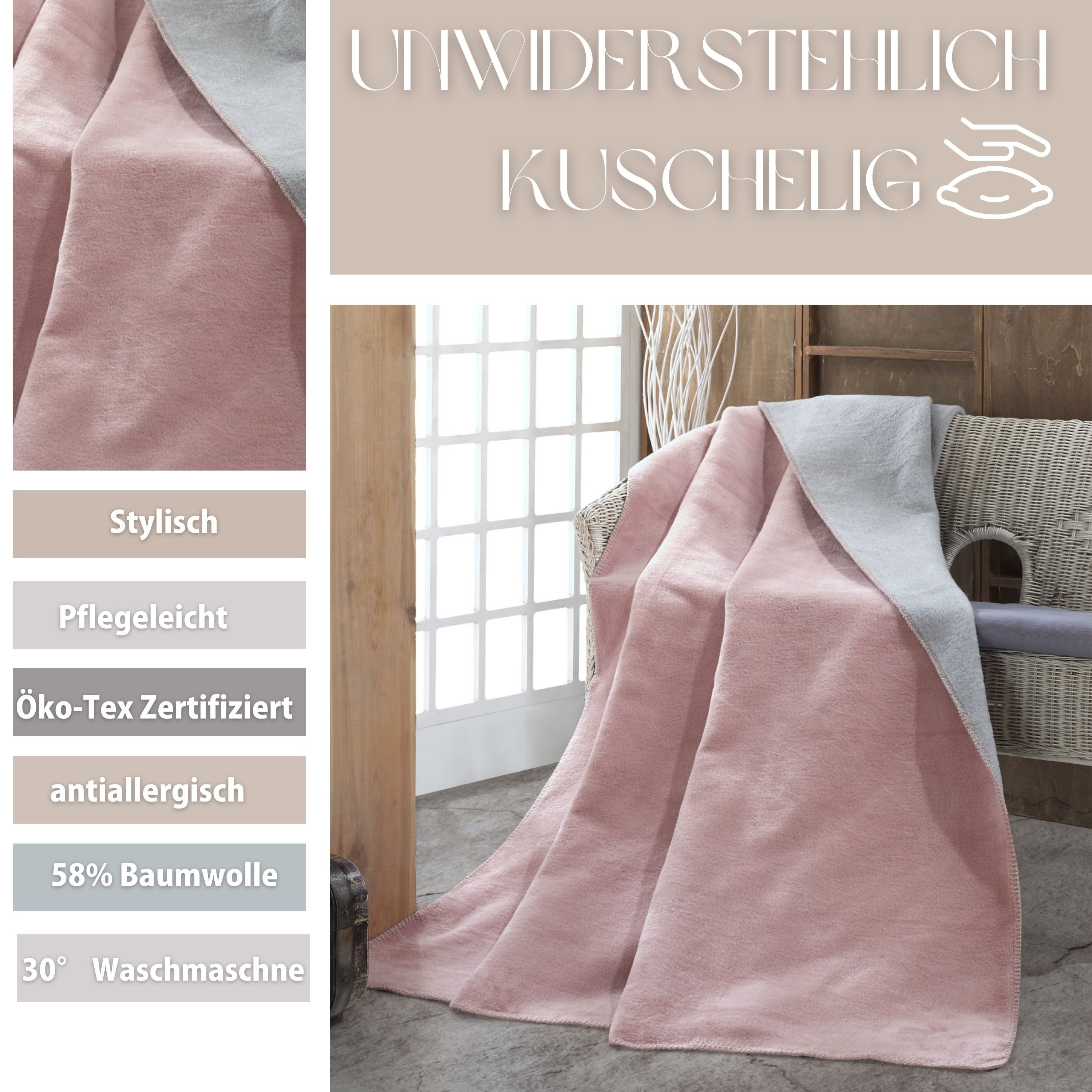 Plaid Plaid Kuscheldecke flauschig Tagesdecke, Baumwolldecke hochwertige, S günstig online kaufen