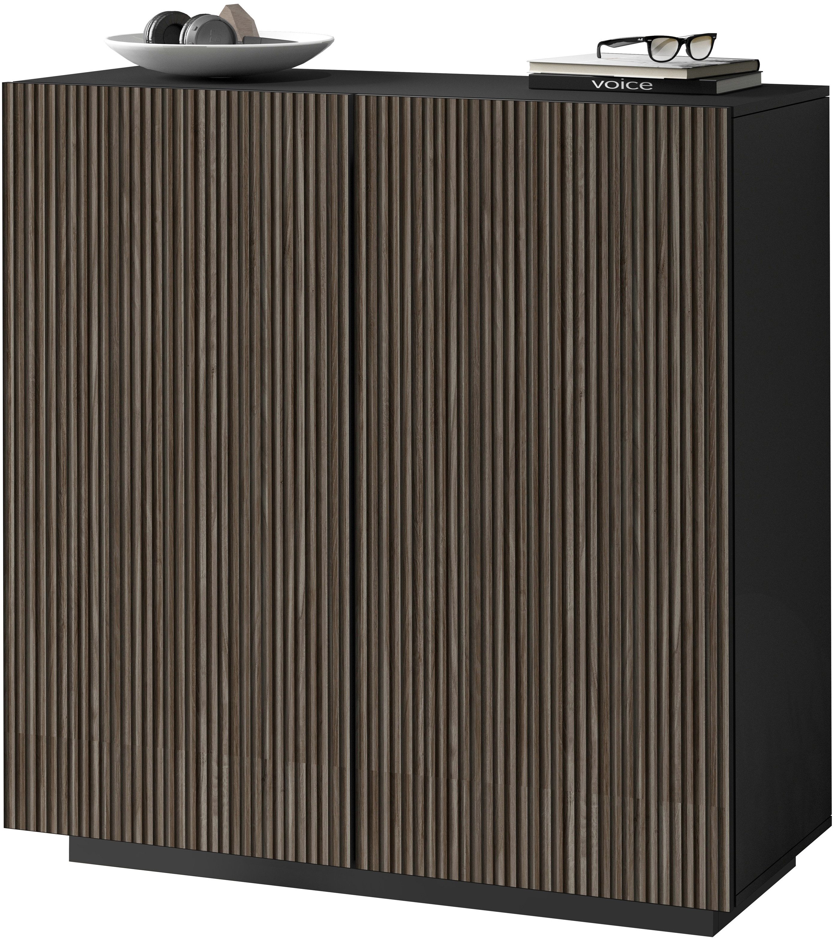 INOSIGN Highboard "Vega,Highboard,Kommode,120 cm" mit 2 Türen,Fronten mit R günstig online kaufen