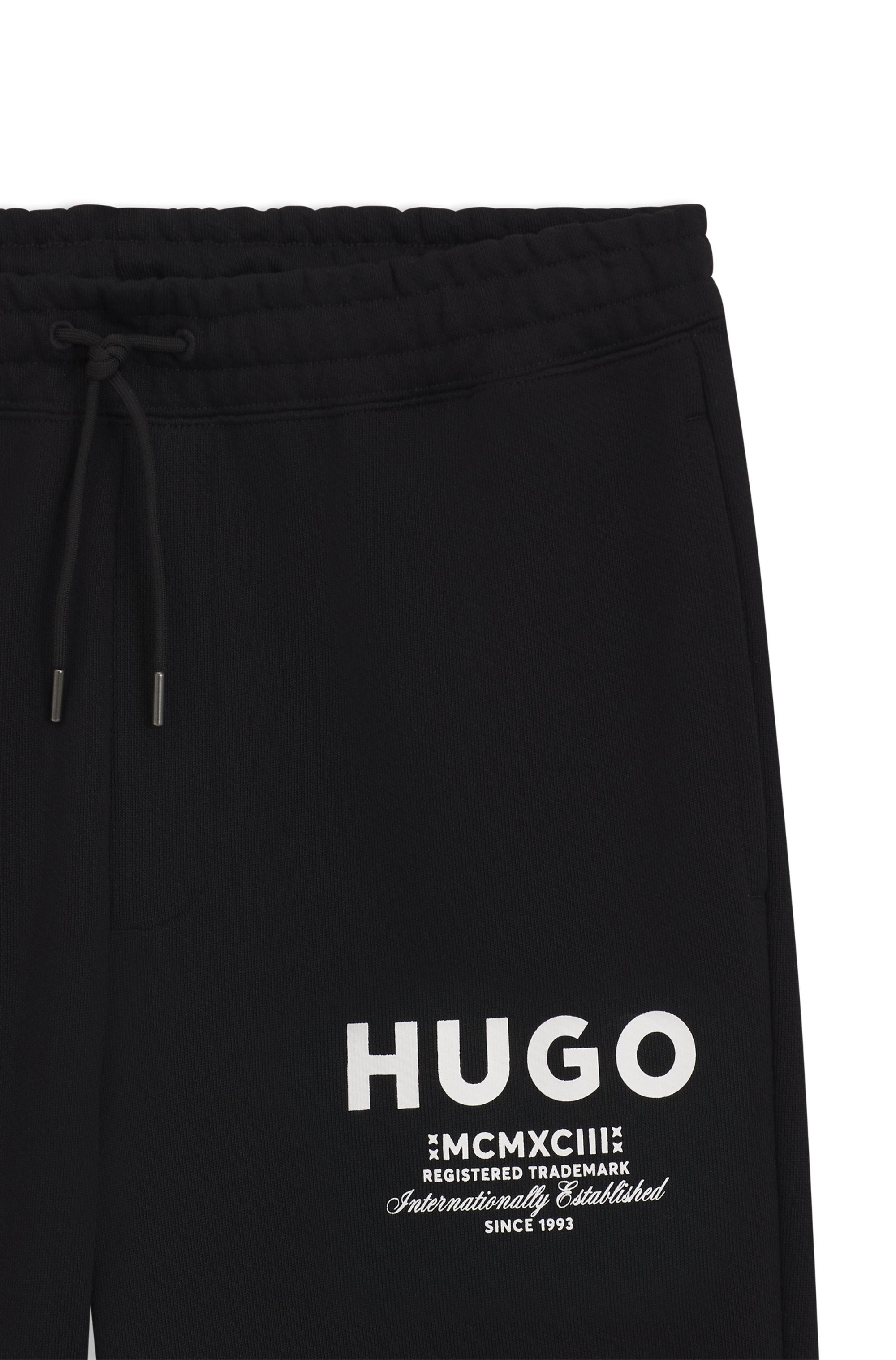 HUGO Blue Jogginghose Nevez mit Beinbündchen und Oversize-Passform