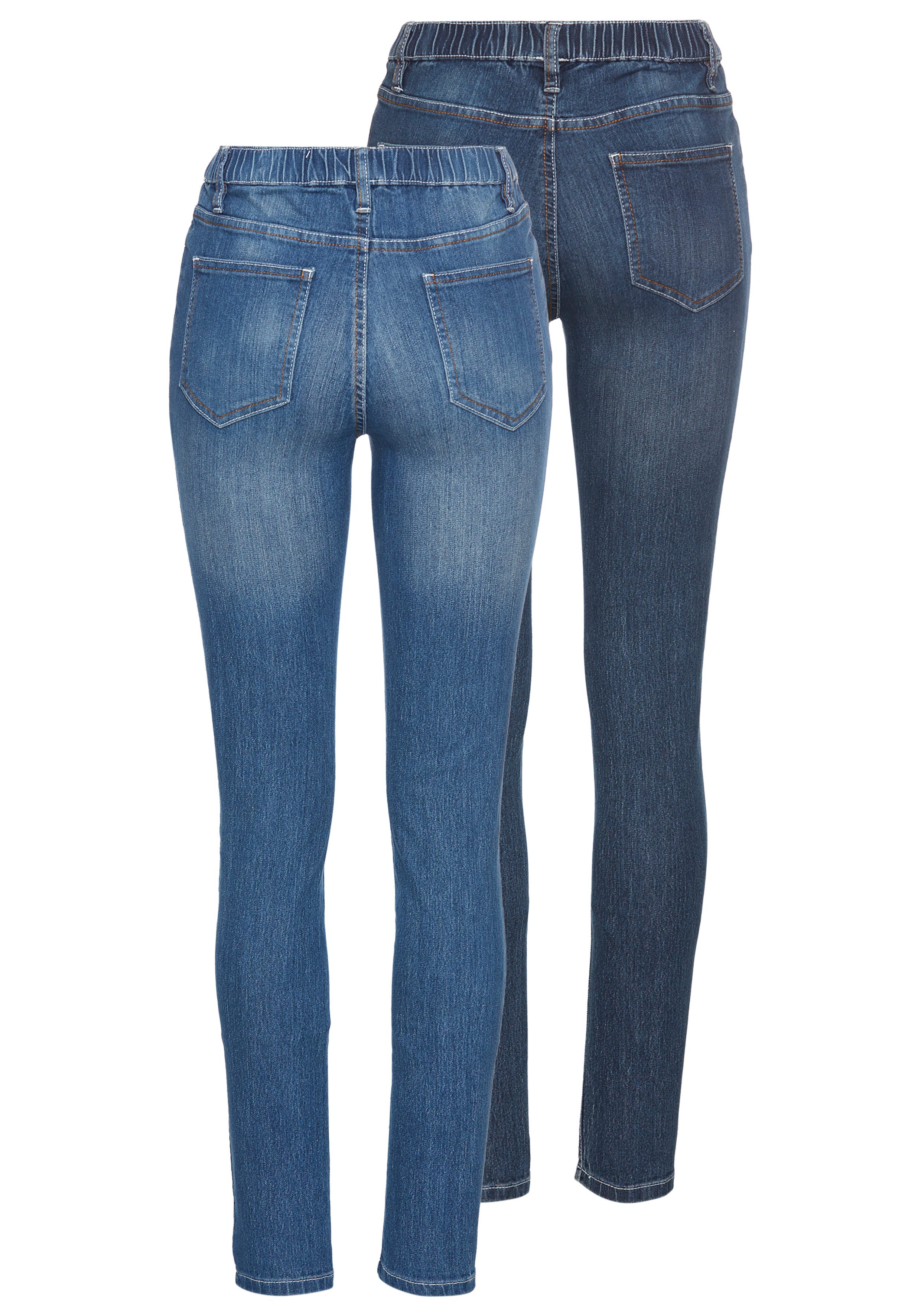 Arizona Jeansjeggings (Packung, 2er-Pack) enge Passform, günstig online kaufen