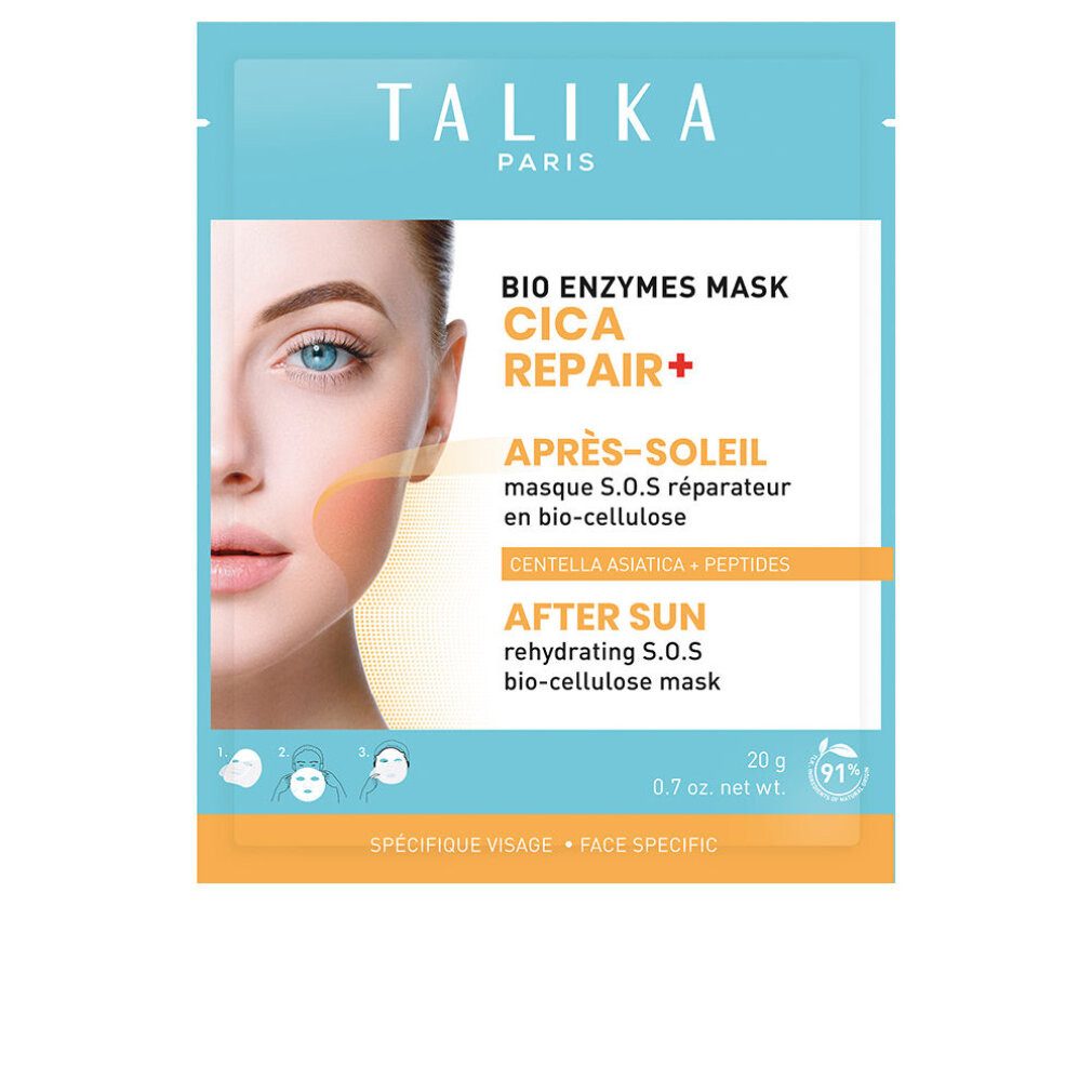Talika Körperpflegemittel Bio Enzymes Mask Cica Repair+ After-Sun-Maske 20 gr