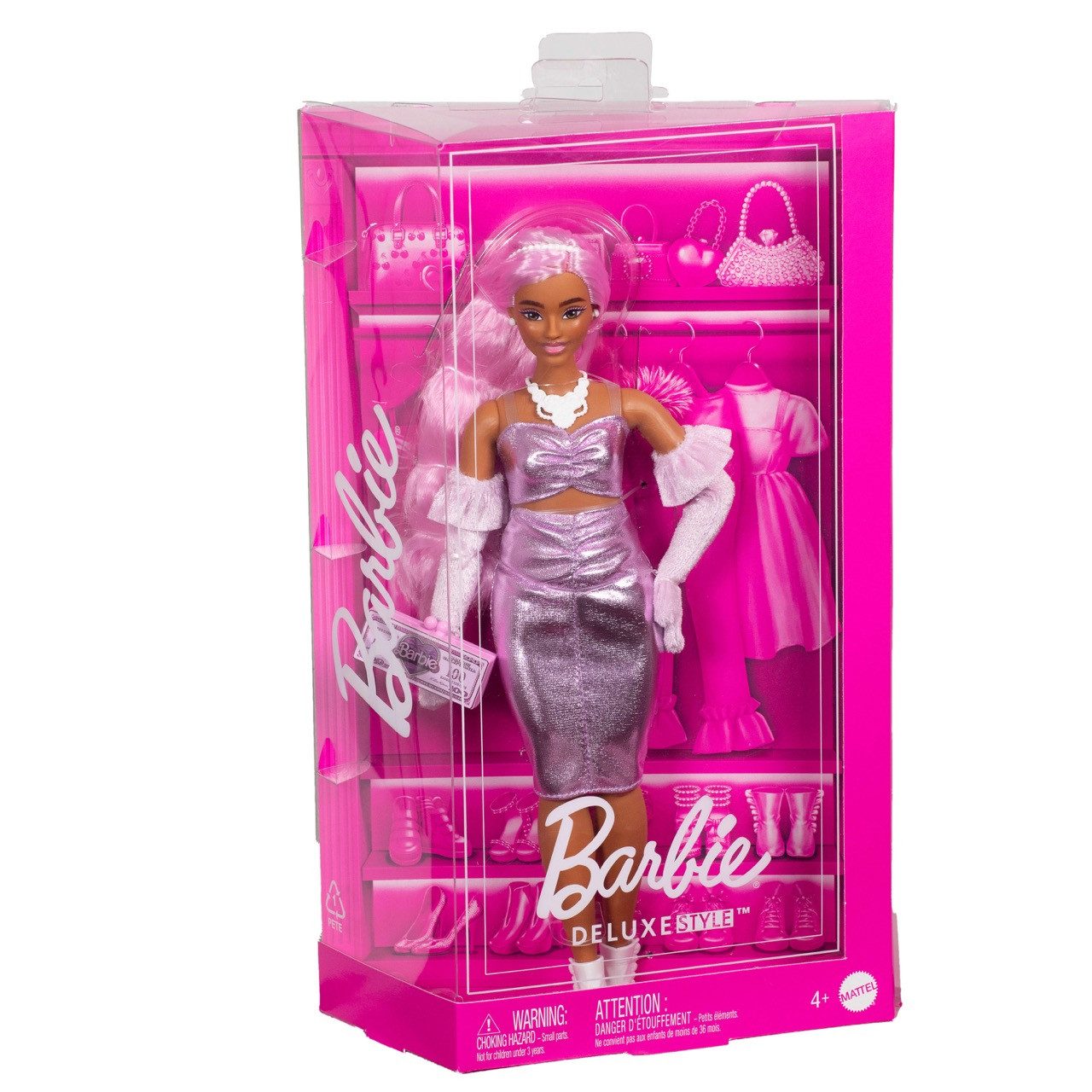 Mattel® Anziehpuppe Mattel HYV25 - Barbie Deluxe Style Puppe - glänzendes K günstig online kaufen