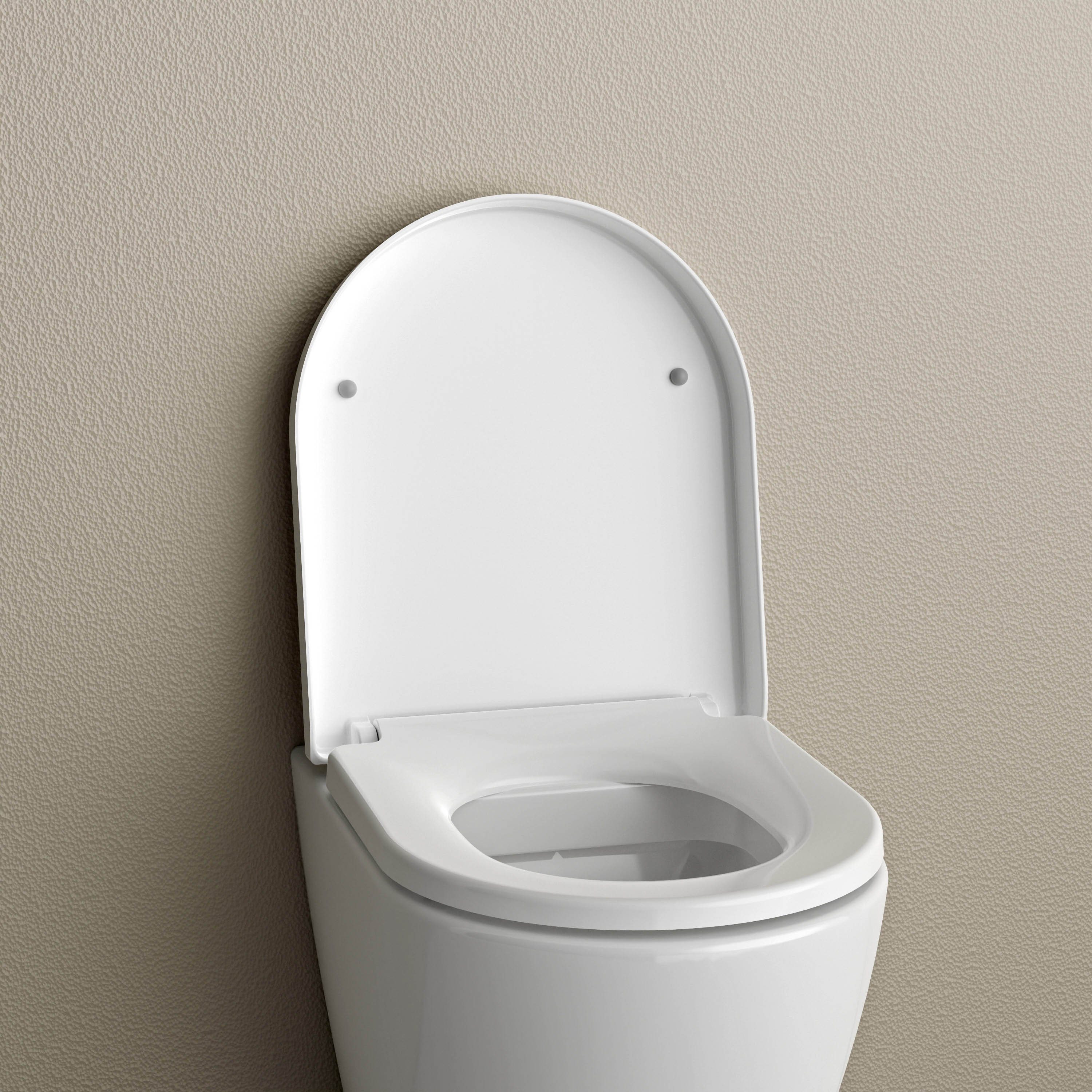 Bernstein WC-Sitz U1009, WC-Sitz für NT2038 Softclose Weiß glänzend Duroplast