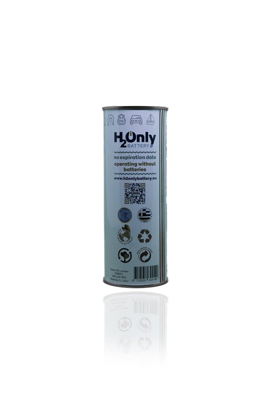 H2Only Taschenlampe, H2O Notfall & Survival Taschenlampe Akkus Batterien ohne weiß und