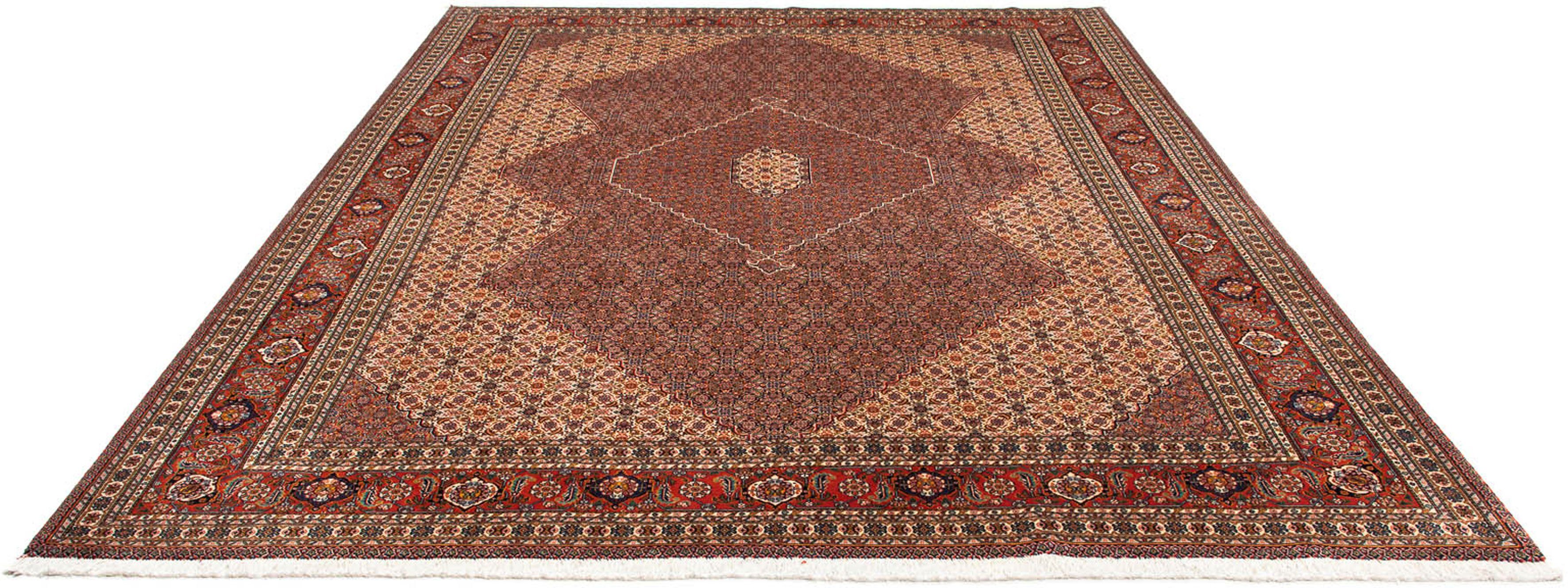 Orientteppich Perser - Nomadic - 352 x 265 cm - braun, morgenland, rechteckig, Höhe: 10 mm, Wohnzimmer, Handgeknüpft, Einzelstück mit Zertifikat