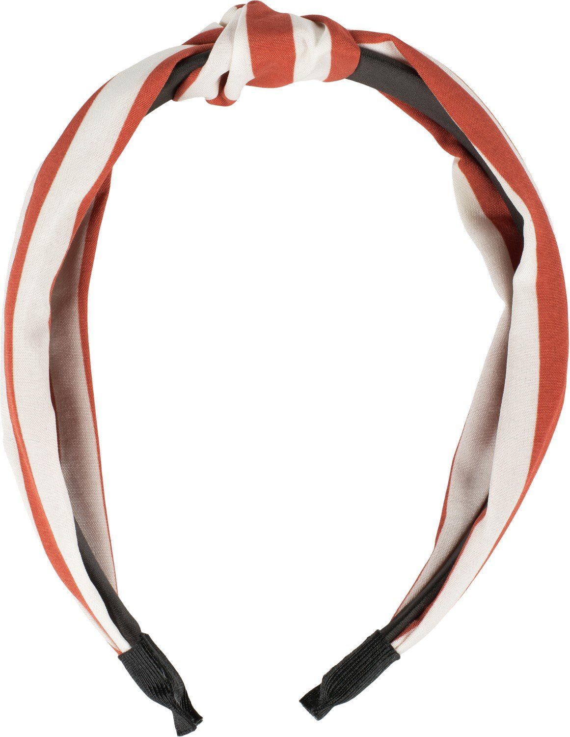 styleBREAKER 1-tlg., Haarband, Rost-Weiß mit Streifen Muster Haarreif