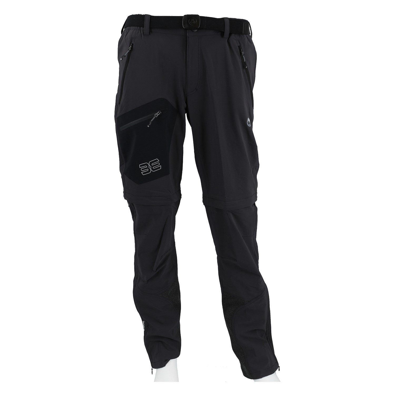 Trekkinghose Eiger XT Zipp-Off (lange Hose und Bermudas in einem) dunkelgrau/caviar