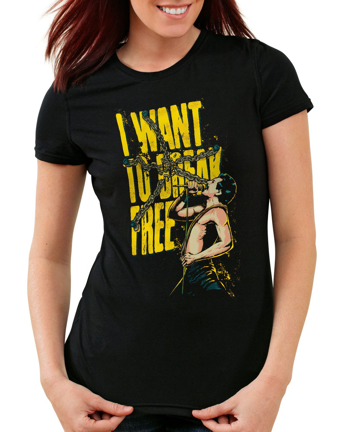 style3 T-Shirt Breaking Chains freddy mercury queen rock metal freddie günstig online kaufen