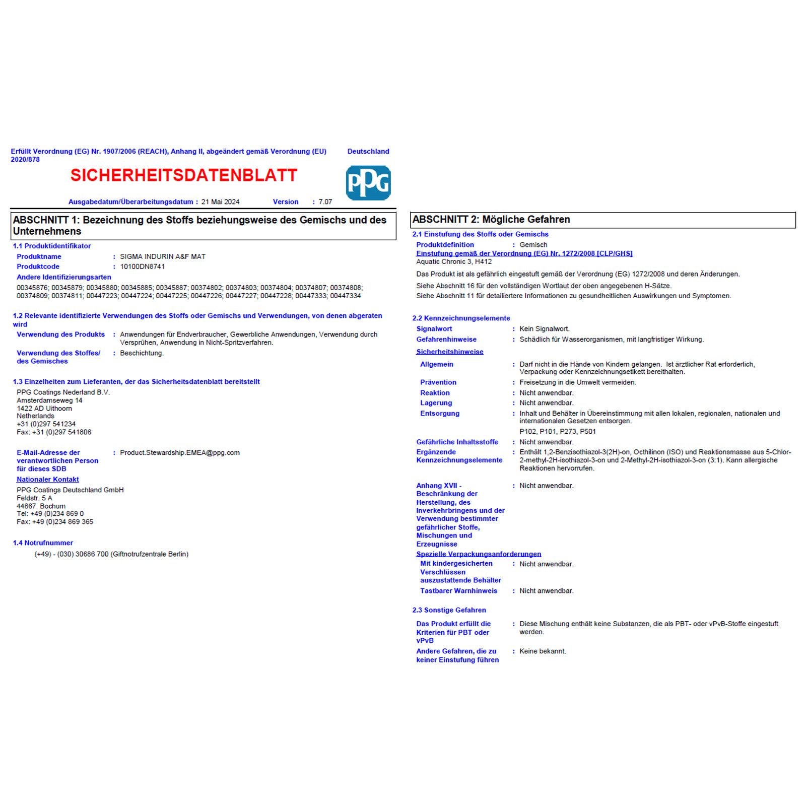 SIGMA Coatings Fassadenfarbe INDURIN - 12.5 LTR (WEISS)