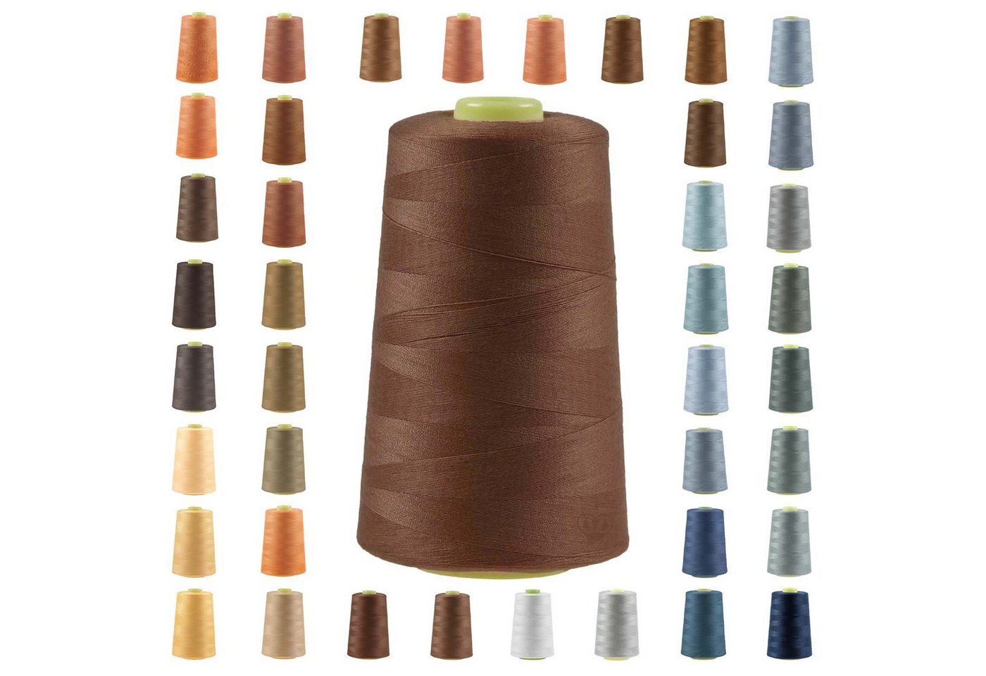 Thumbnail - maDDma 4572m Qualitäts Overlock-Garn Overlock-Nähgarn Polyestergarn Overlockgarn, 4572 m, A702 beigegrau