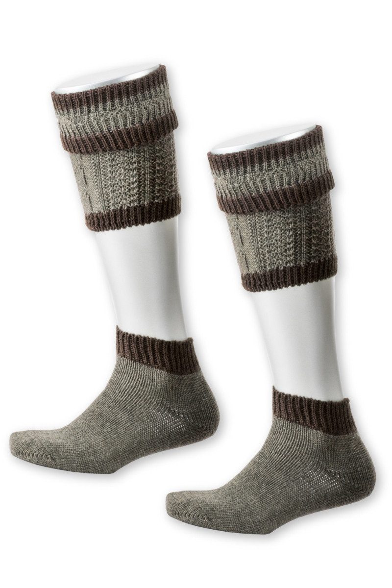 Trachtensocken Loferl - L4291 - mittelbeigemeliert/braun