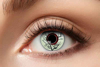Eyecatcher Farblinsen Monster Vein Eye Kontaktlinsen.Schwarze Adern