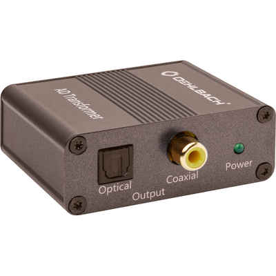 Oehlbach »AD Transformer - Stereo Audio Signalwandler Analog zu Digital Konverter (RCA Cinch auf Koaxial Cinch SPDIF Toslink - 24bit 96 kHz) Vollmetall« Audio-Adapter