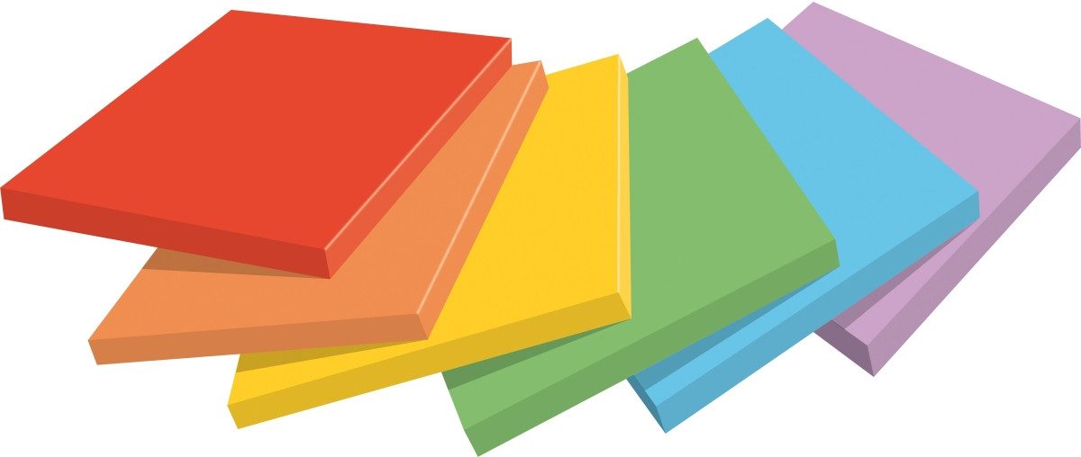 Post-it Notes Haftnotizblock Haftnotiz Super Sticky Notes Playful Collection 47,6x47,6mm 90 Blatt V