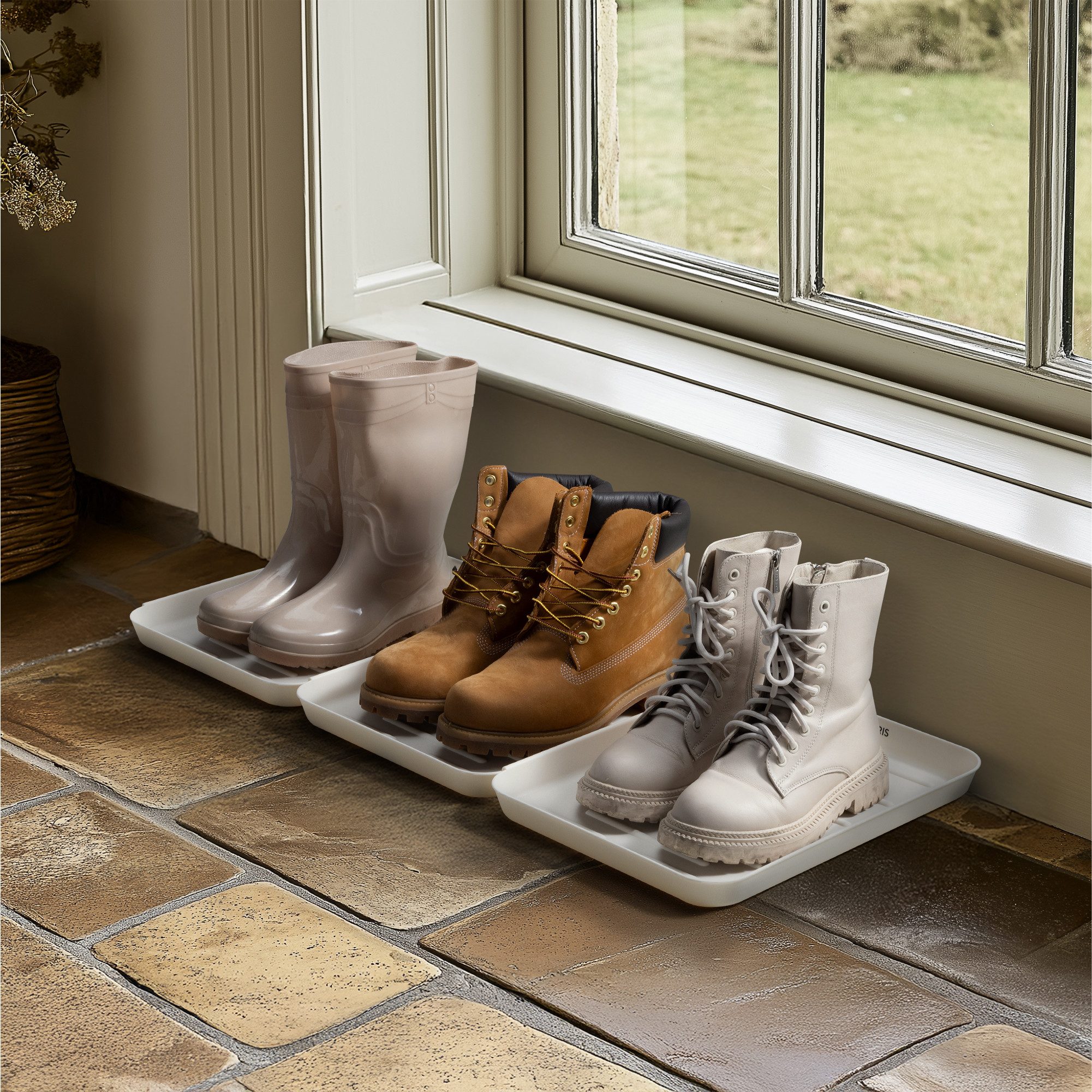 Schuhregal Schuhabtropfschale - Schuhmatte Abtropfmatte Schuhschale Schuhtablett