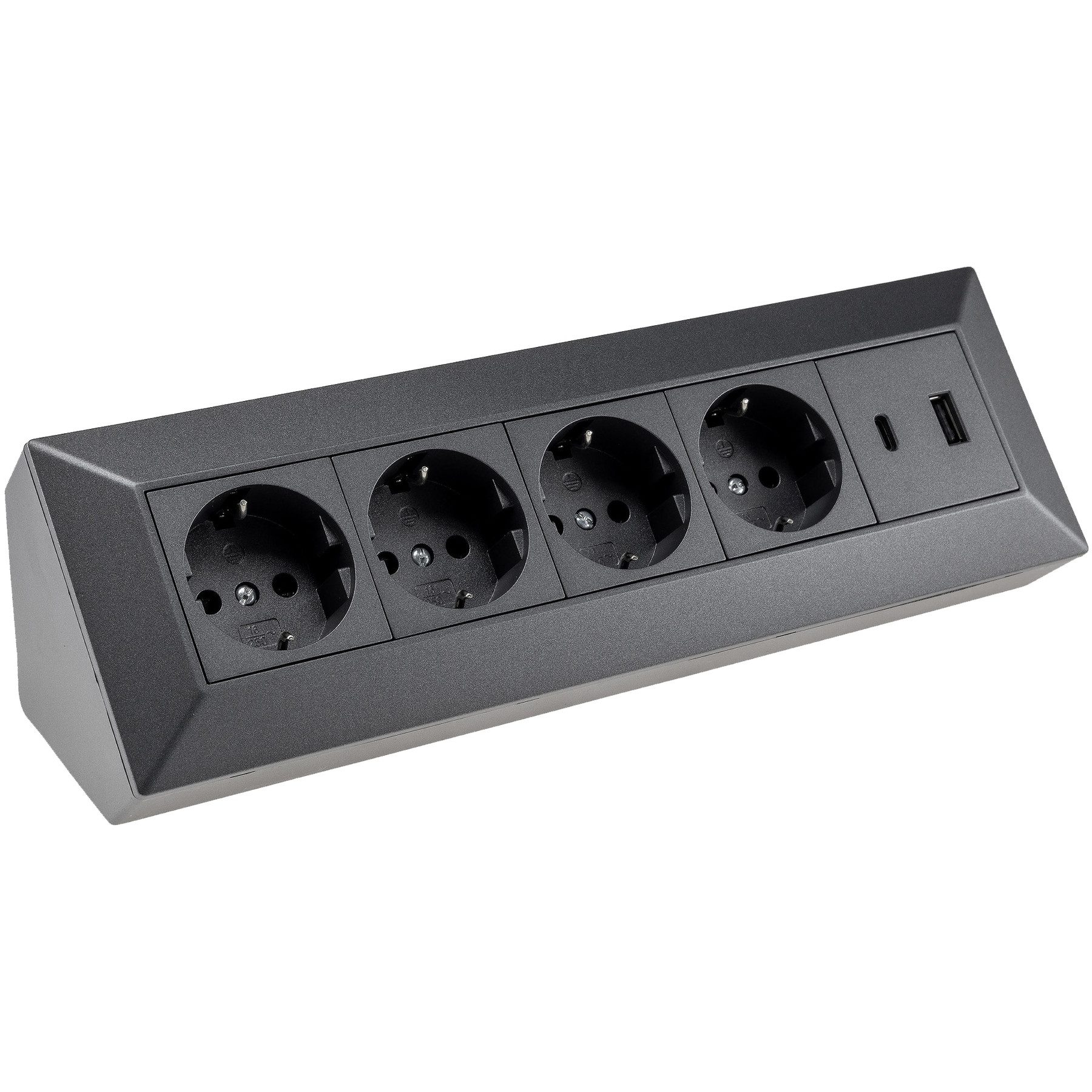 Schalter CHILITEC Steckdosenblock 23791, 4-fach, USB-A+C