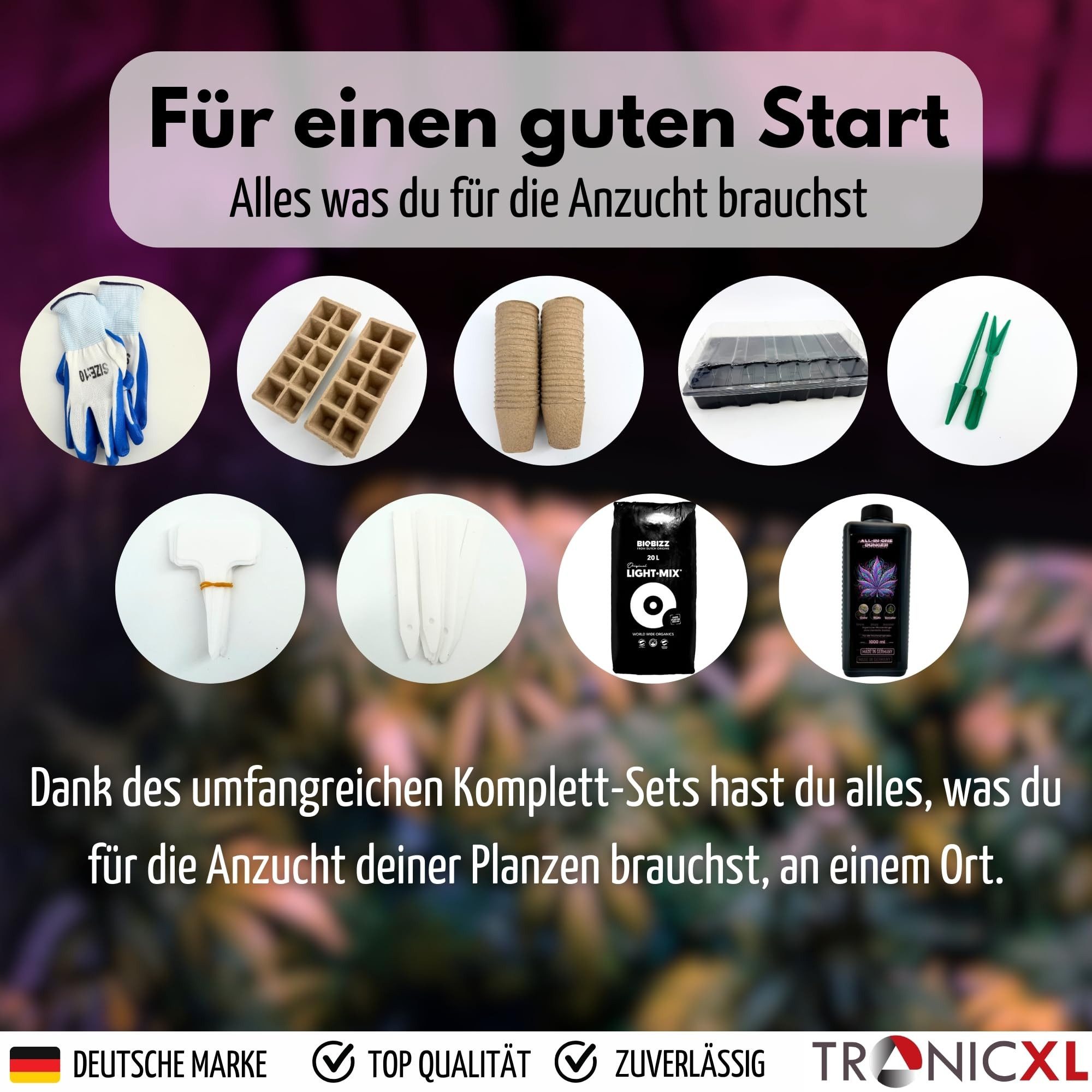 TronicXL Foliengewächshaus Anzucht Set für Growbox günstig online kaufen