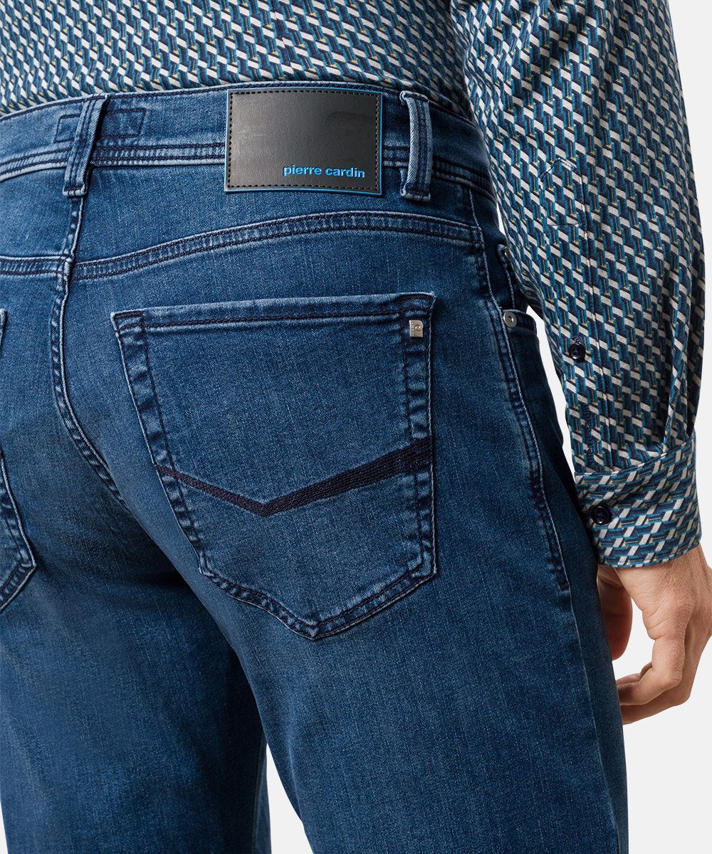 Pierre Cardin 5-Pocket-Jeans PIERRE blue vintage 8820.04 FUTUREFLEX washed 3451 out LYON CARDIN
